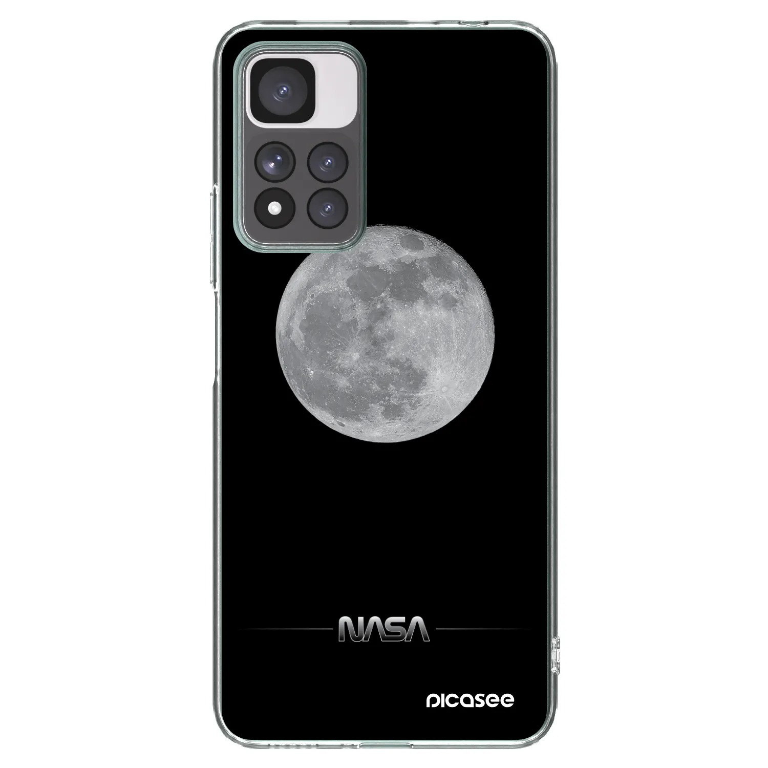 Picasee átlátszó szilikon tok az alábbi mobiltelefonokra Xiaomi Redmi Note 11 Pro+ 5G - Moon Minimal