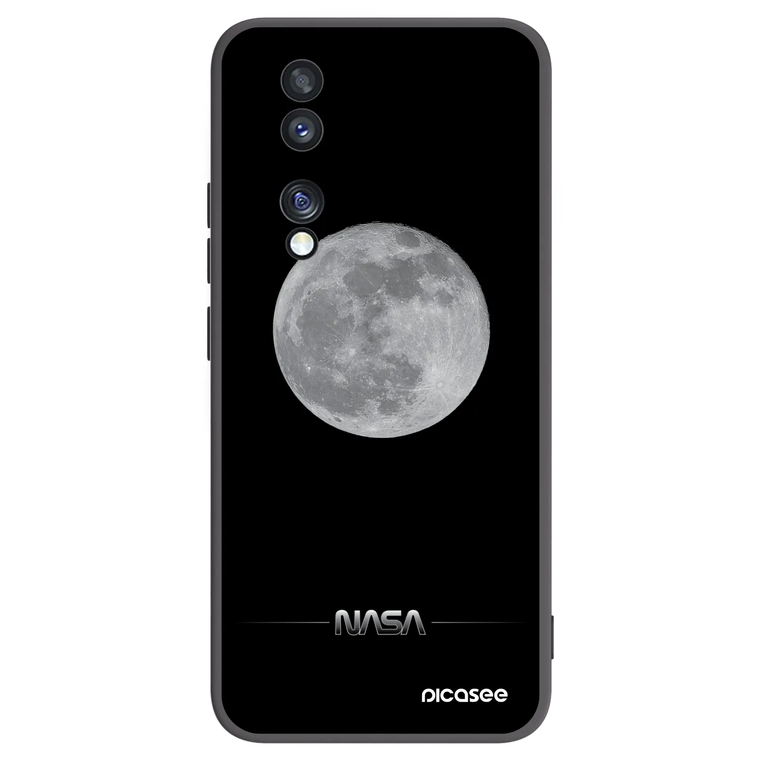 Picasee fekete szilikon tok az alábbi mobiltelefonokra Honor 70 - Moon Minimal