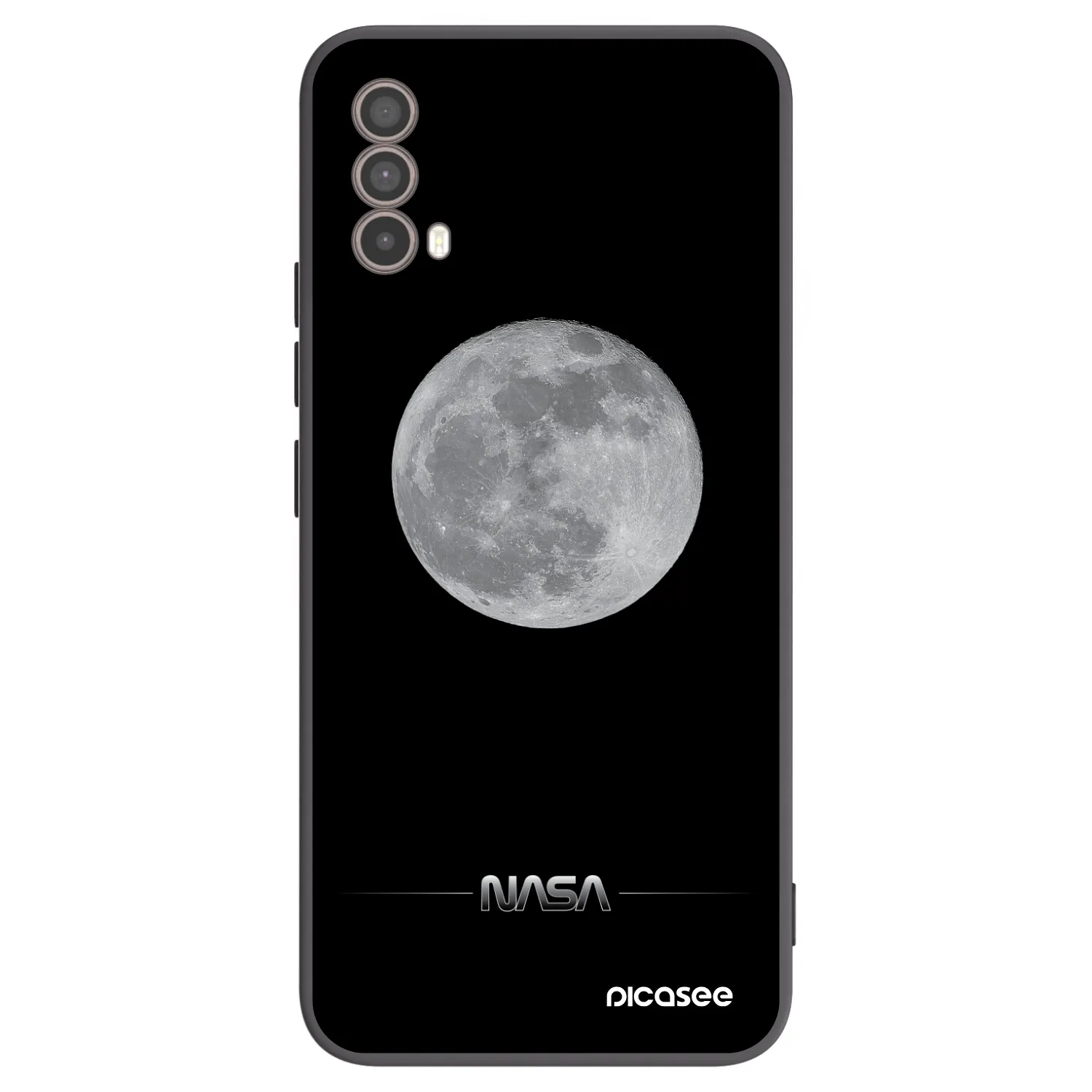 Picasee fekete szilikon tok az alábbi mobiltelefonokra Motorola Moto E40 - Moon Minimal