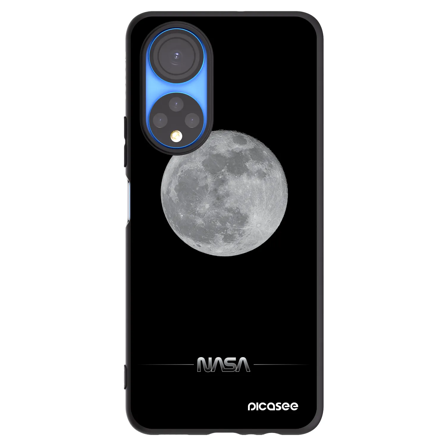 Picasee fekete szilikon tok az alábbi mobiltelefonokra Honor X7 - Moon Minimal