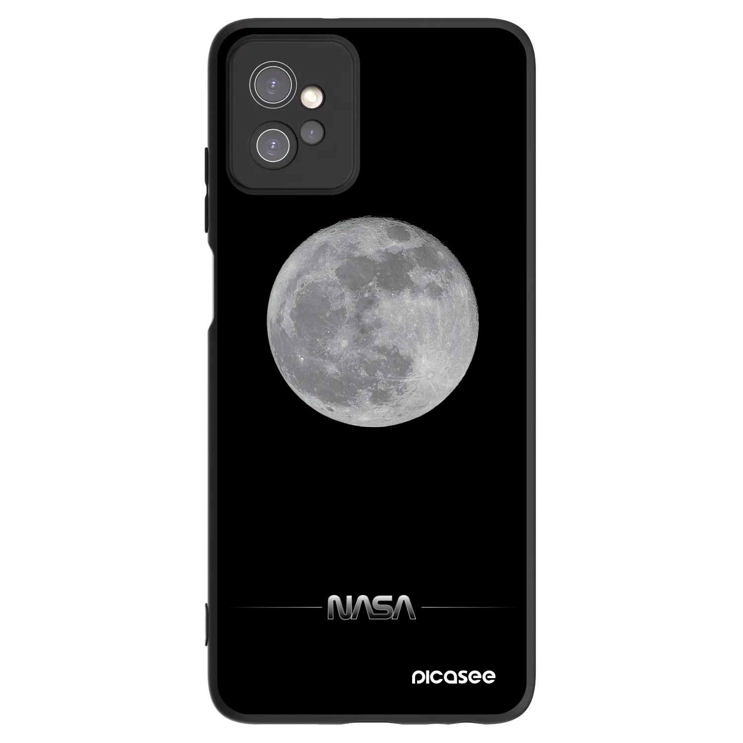 Picasee fekete szilikon tok az alábbi mobiltelefonokra Motorola Moto G32 - Moon Minimal