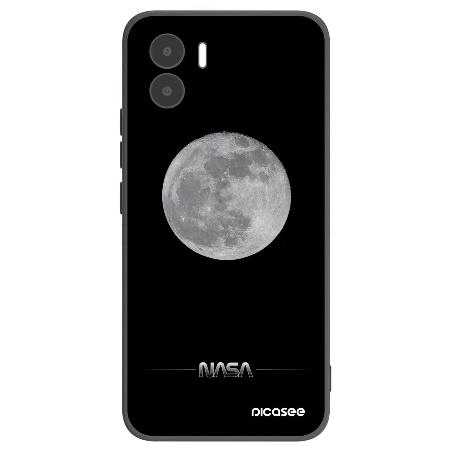 Picasee fekete szilikon tok az alábbi mobiltelefonokra Xiaomi Redmi A1 - Moon Minimal