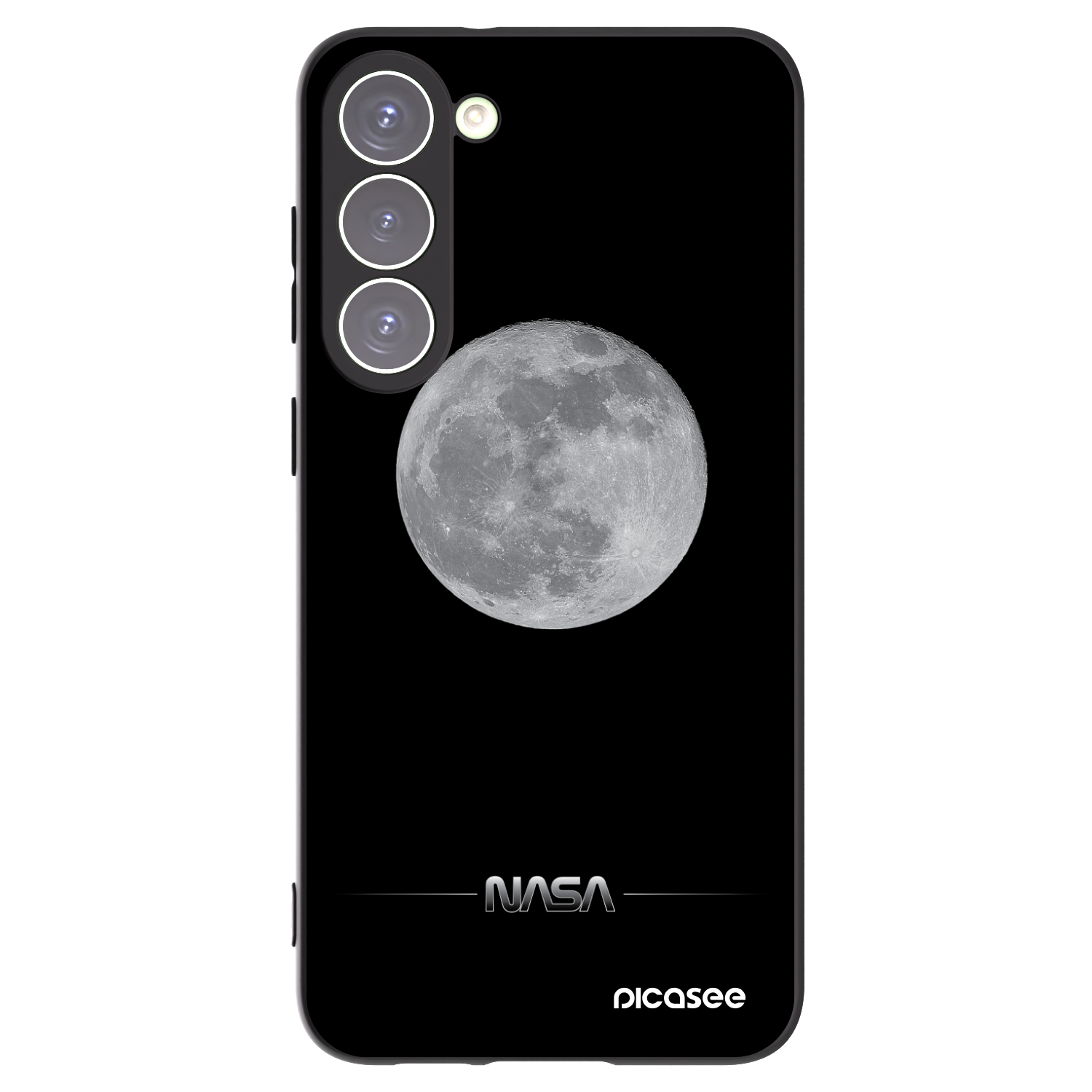 Picasee fekete szilikon tok az alábbi mobiltelefonokra Samsung Galaxy S23+ 5G - Moon Minimal