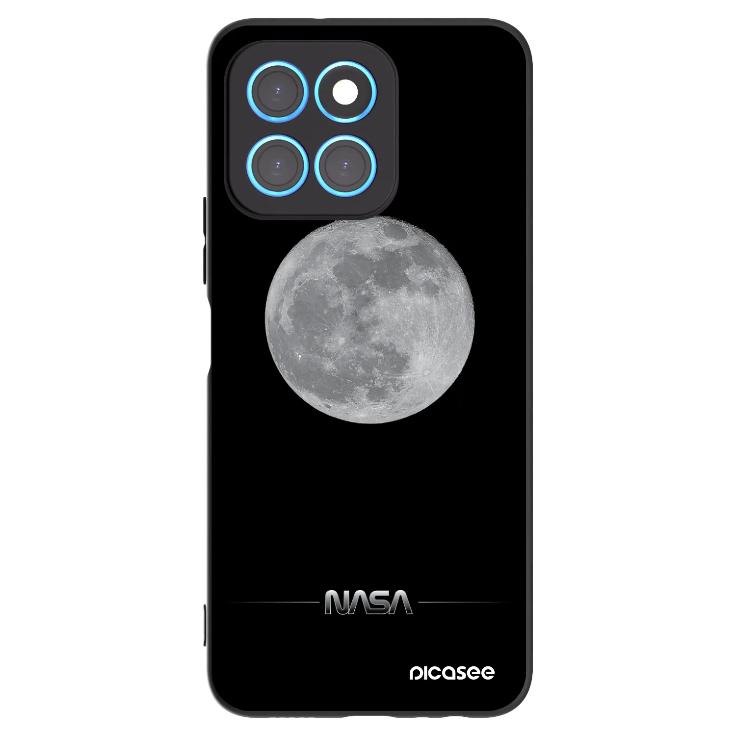 Picasee fekete szilikon tok az alábbi mobiltelefonokra Honor X6 - Moon Minimal