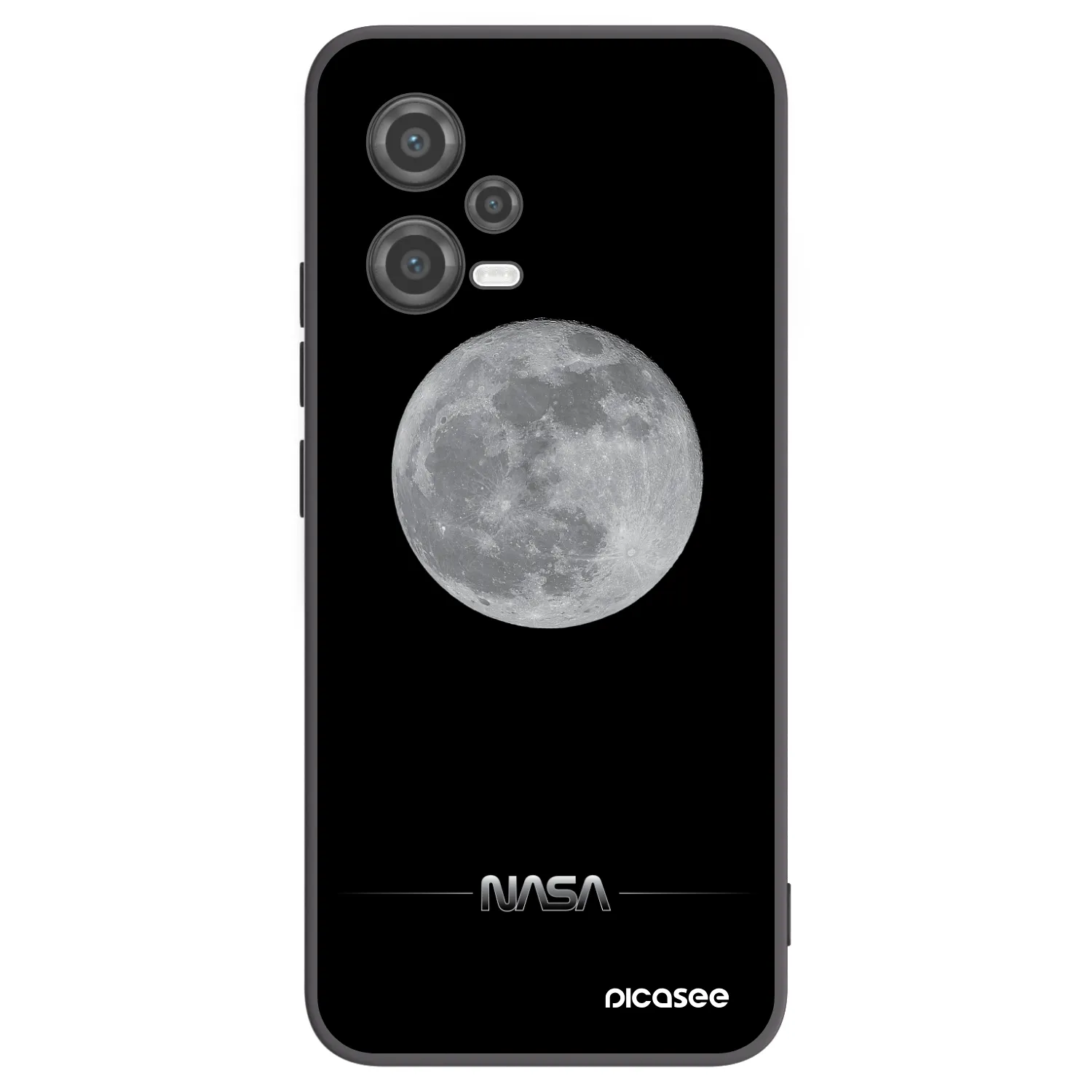 Picasee fekete szilikon tok az alábbi mobiltelefonokra Xiaomi Poco X5 - Moon Minimal