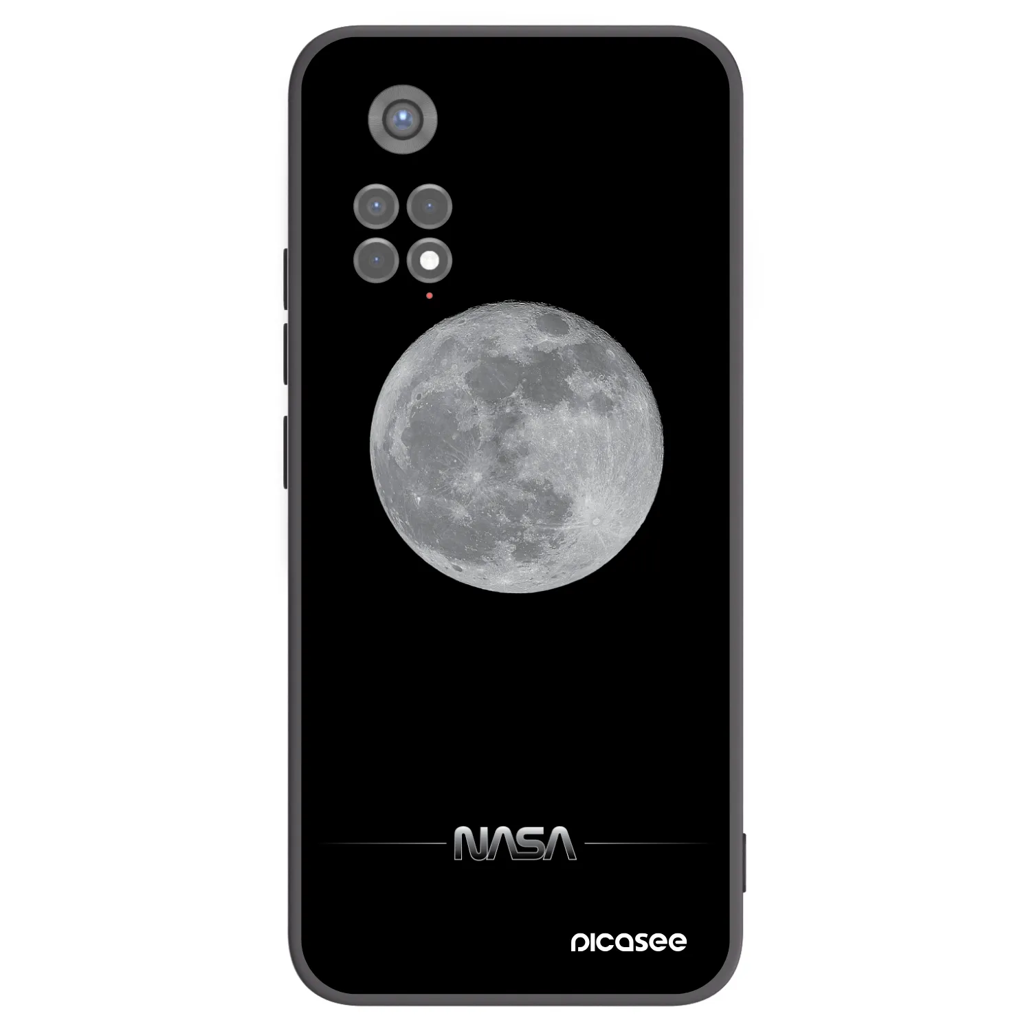 Picasee fekete szilikon tok az alábbi mobiltelefonokra Xiaomi Redmi Note 11S 5G - Moon Minimal