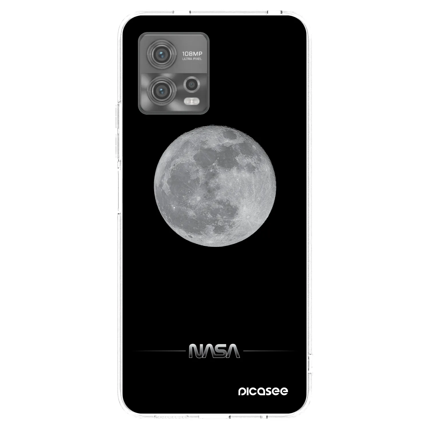 Picasee átlátszó szilikon tok az alábbi mobiltelefonokra Motorola Moto G72 - Moon Minimal