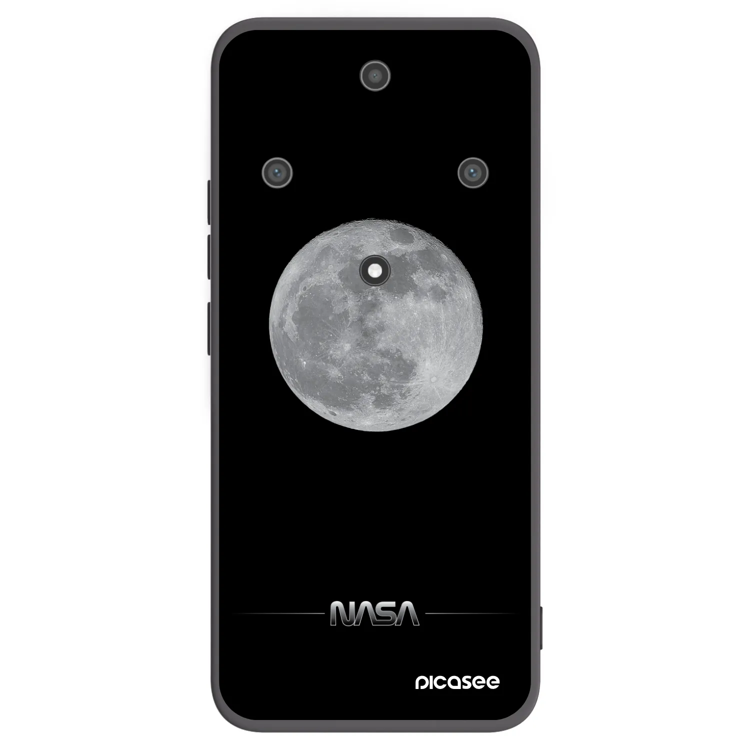 Picasee fekete szilikon tok az alábbi mobiltelefonokra Honor Magic5 Lite 5G - Moon Minimal