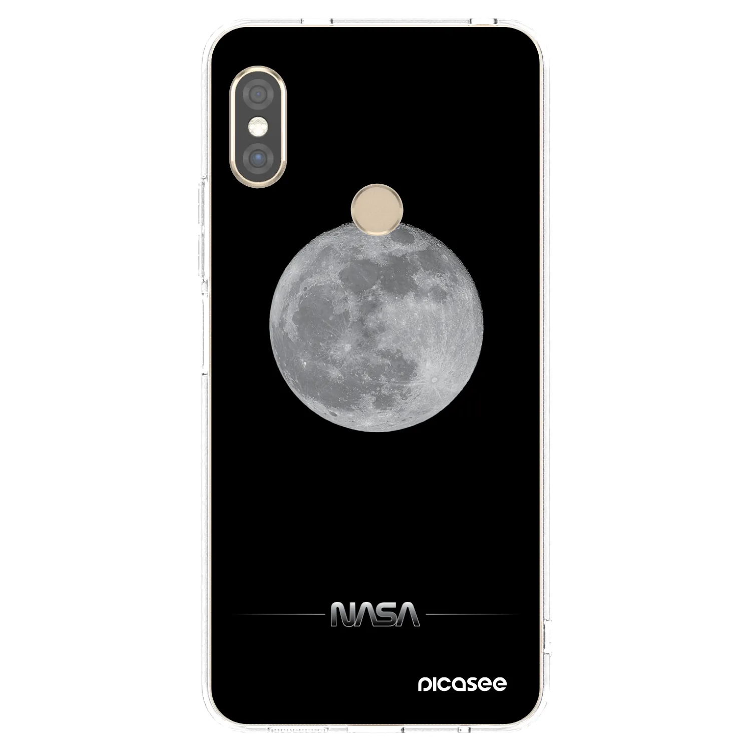 Picasee átlátszó szilikon tok az alábbi mobiltelefonokra Xiaomi Redmi Note 5 Global - Moon Minimal
