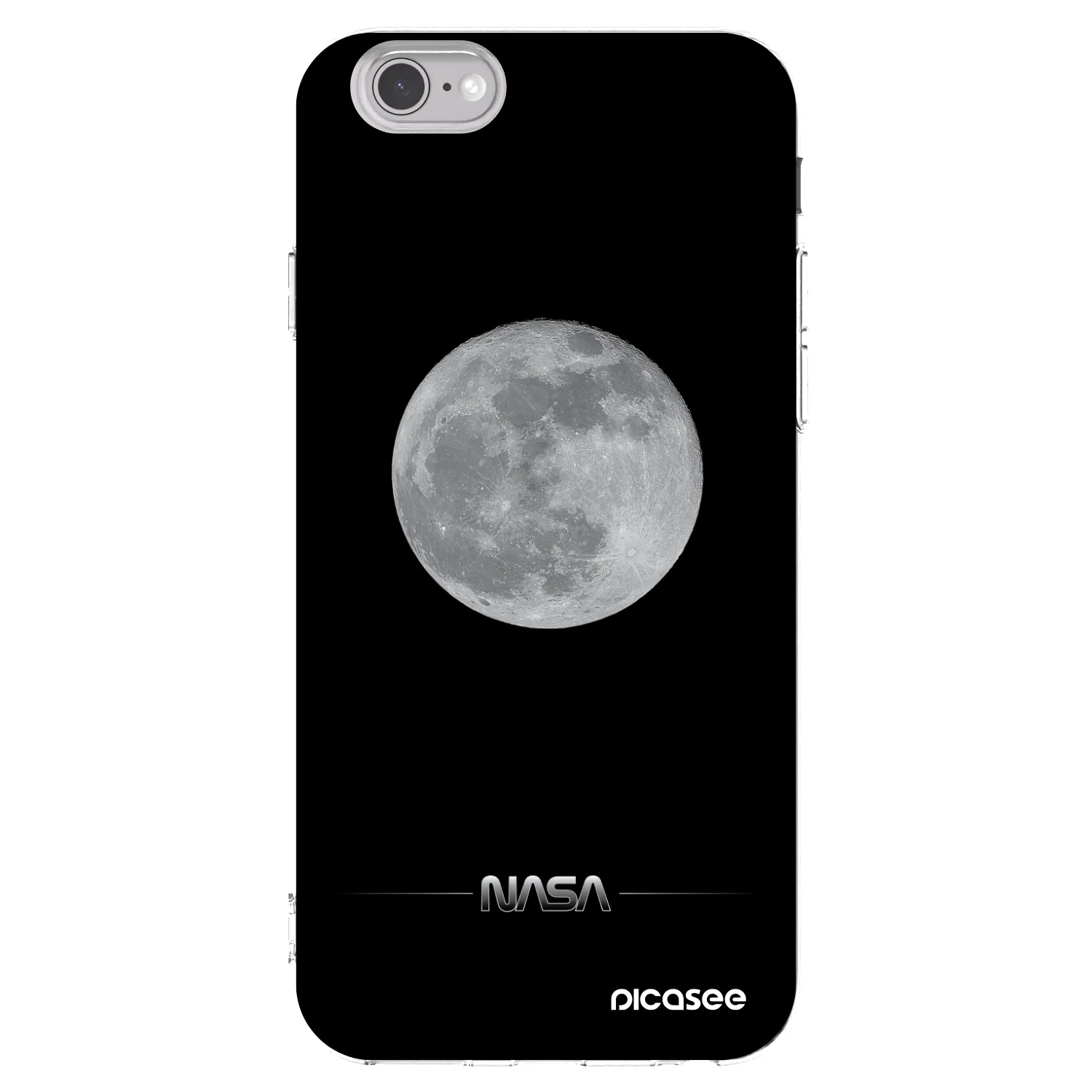 Picasee átlátszó szilikon tok az alábbi mobiltelefonokra Apple iPhone 6/6S - Moon Minimal