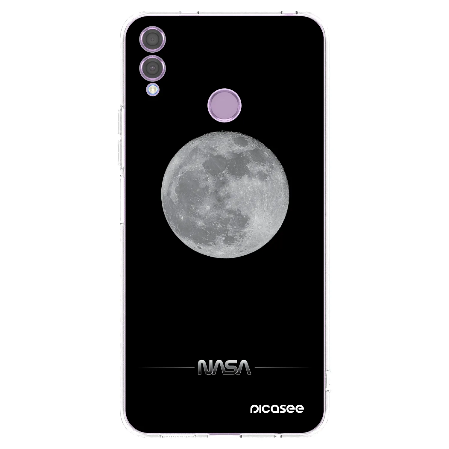Picasee átlátszó szilikon tok az alábbi mobiltelefonokra Honor 8X - Moon Minimal