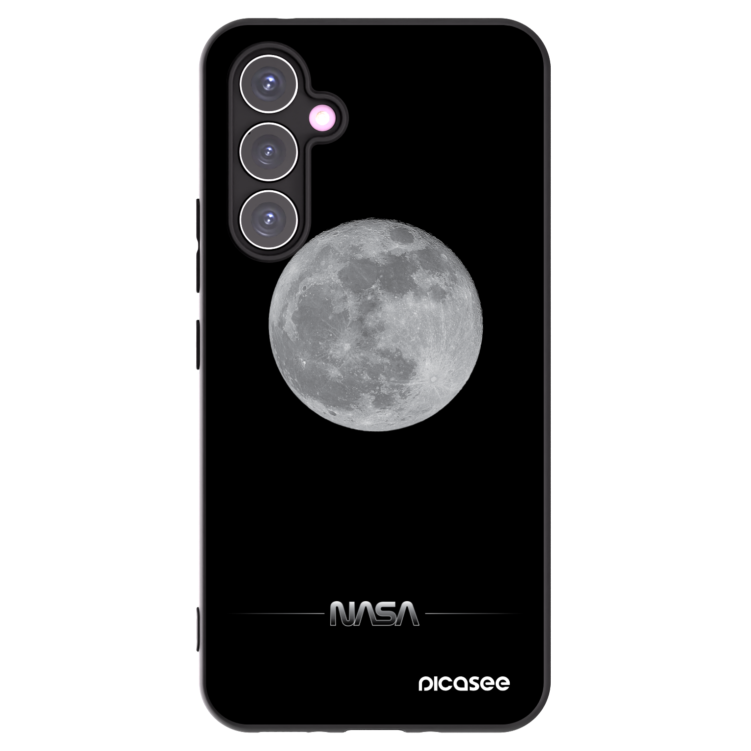 Picasee fekete szilikon tok az alábbi mobiltelefonokra Samsung Galaxy A54 5G A546B - Moon Minimal