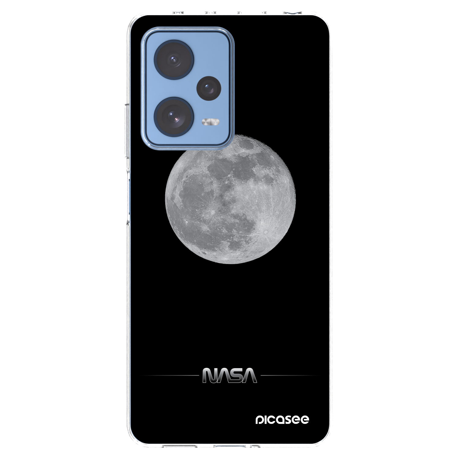 Picasee átlátszó szilikon tok az alábbi mobiltelefonokra Xiaomi Redmi Note 12 Pro 5G - Moon Minimal
