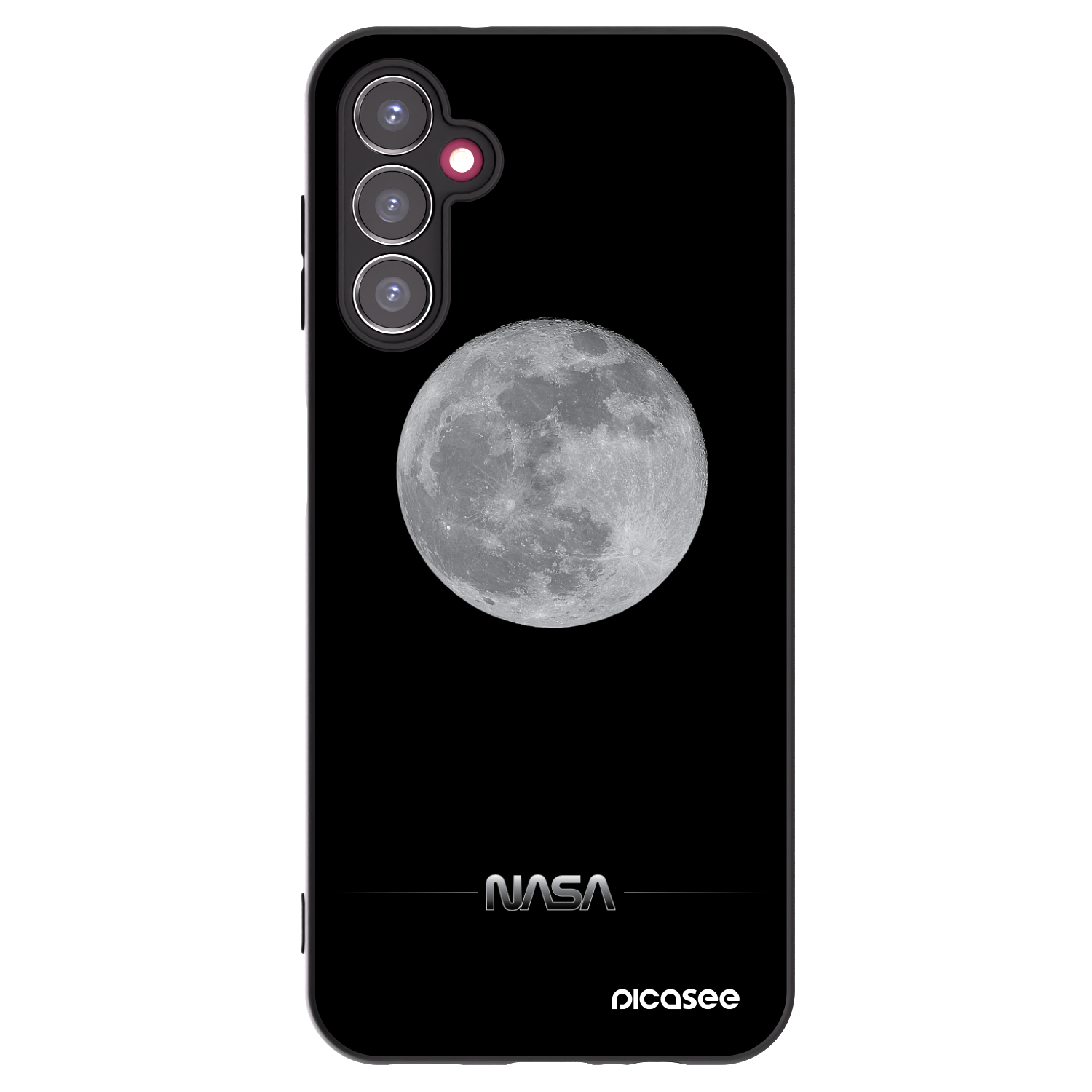 Picasee fekete szilikon tok az alábbi mobiltelefonokra Samsung Galaxy A14 5G A146P - Moon Minimal