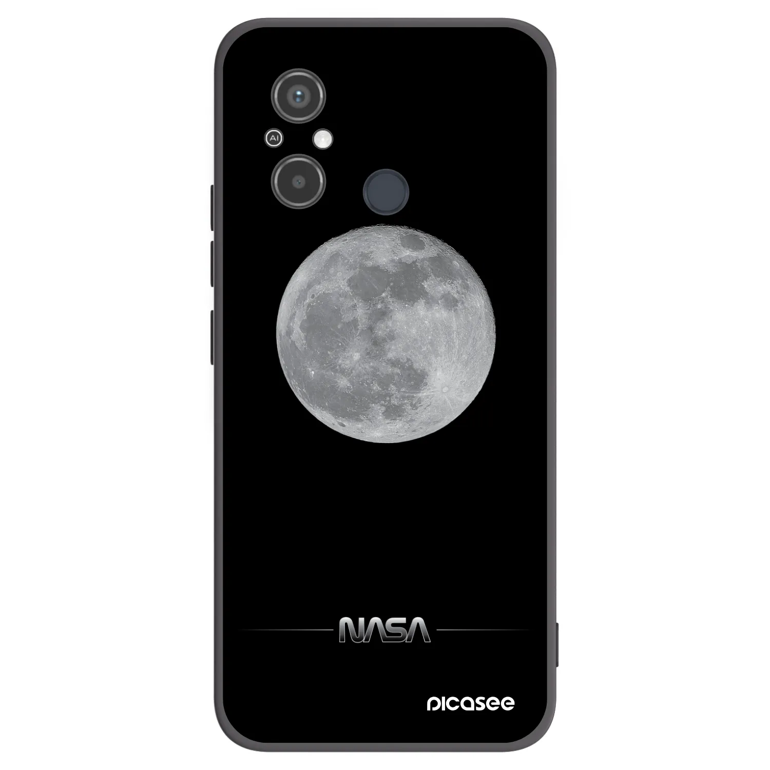Picasee fekete szilikon tok az alábbi mobiltelefonokra Xiaomi Redmi 12C - Moon Minimal