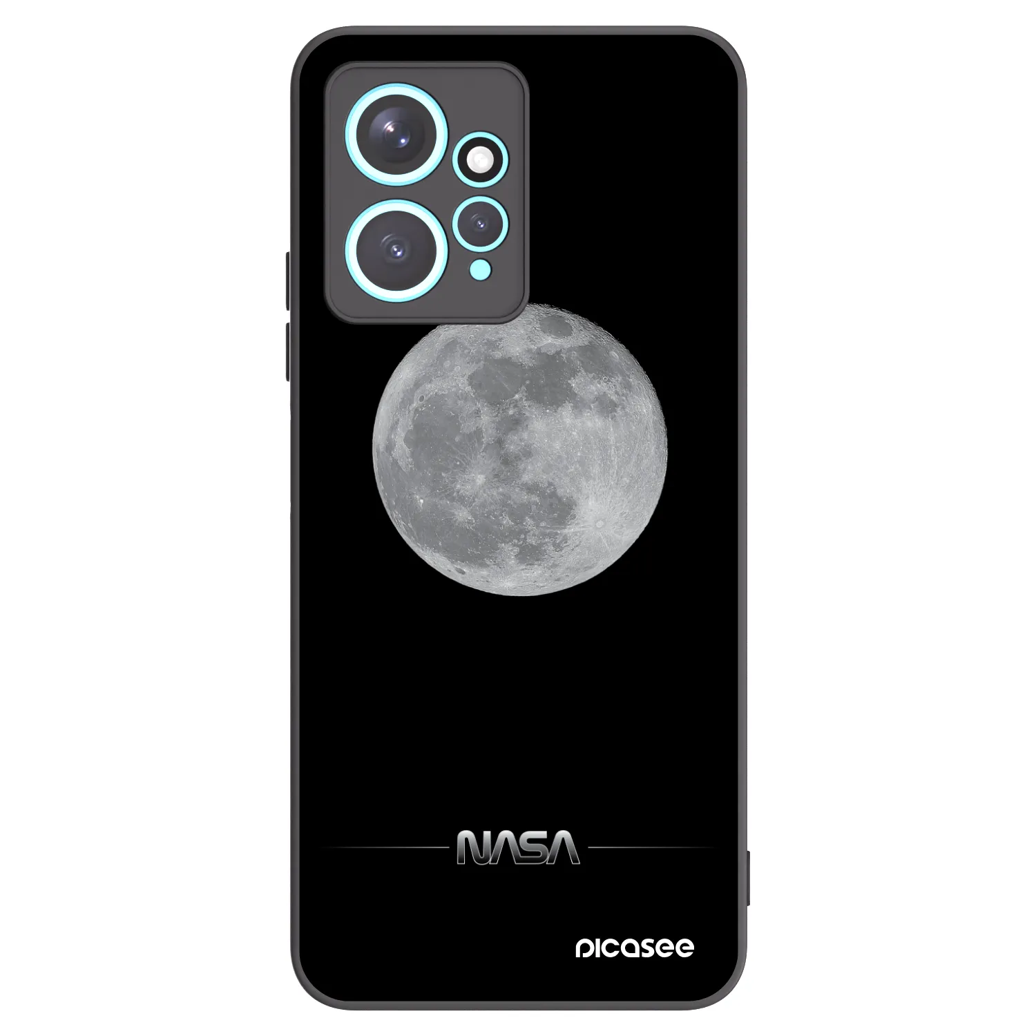 Picasee fekete szilikon tok az alábbi mobiltelefonokra Xiaomi Redmi Note 12 4G - Moon Minimal