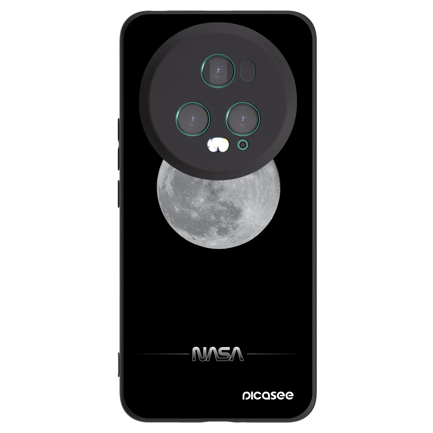 Picasee fekete szilikon tok az alábbi mobiltelefonokra Honor Magic5 Pro - Moon Minimal