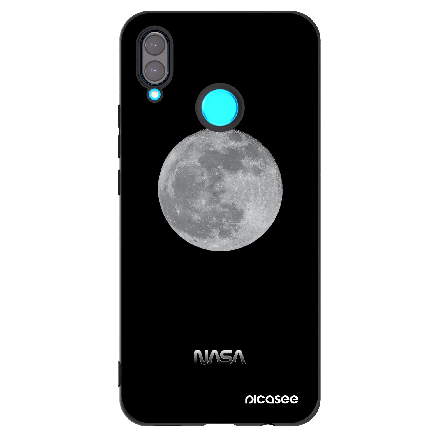 Picasee fekete szilikon tok az alábbi mobiltelefonokra Huawei Nova 3i - Moon Minimal