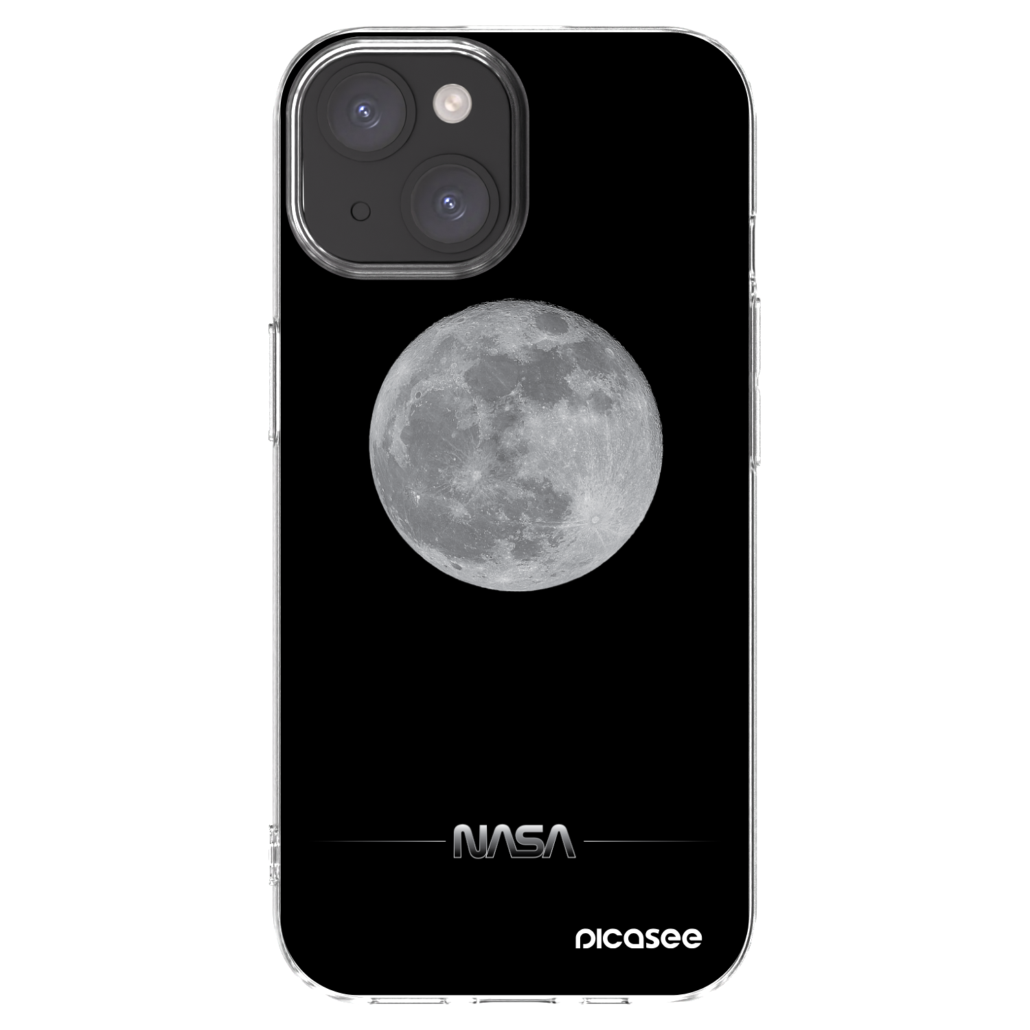 Picasee átlátszó szilikon tok az alábbi mobiltelefonokra Apple iPhone 15 - Moon Minimal