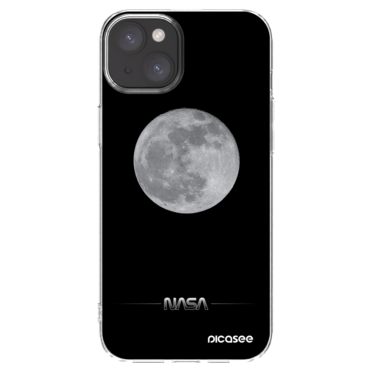 Picasee átlátszó szilikon tok az alábbi mobiltelefonokra Apple iPhone 15 Plus - Moon Minimal