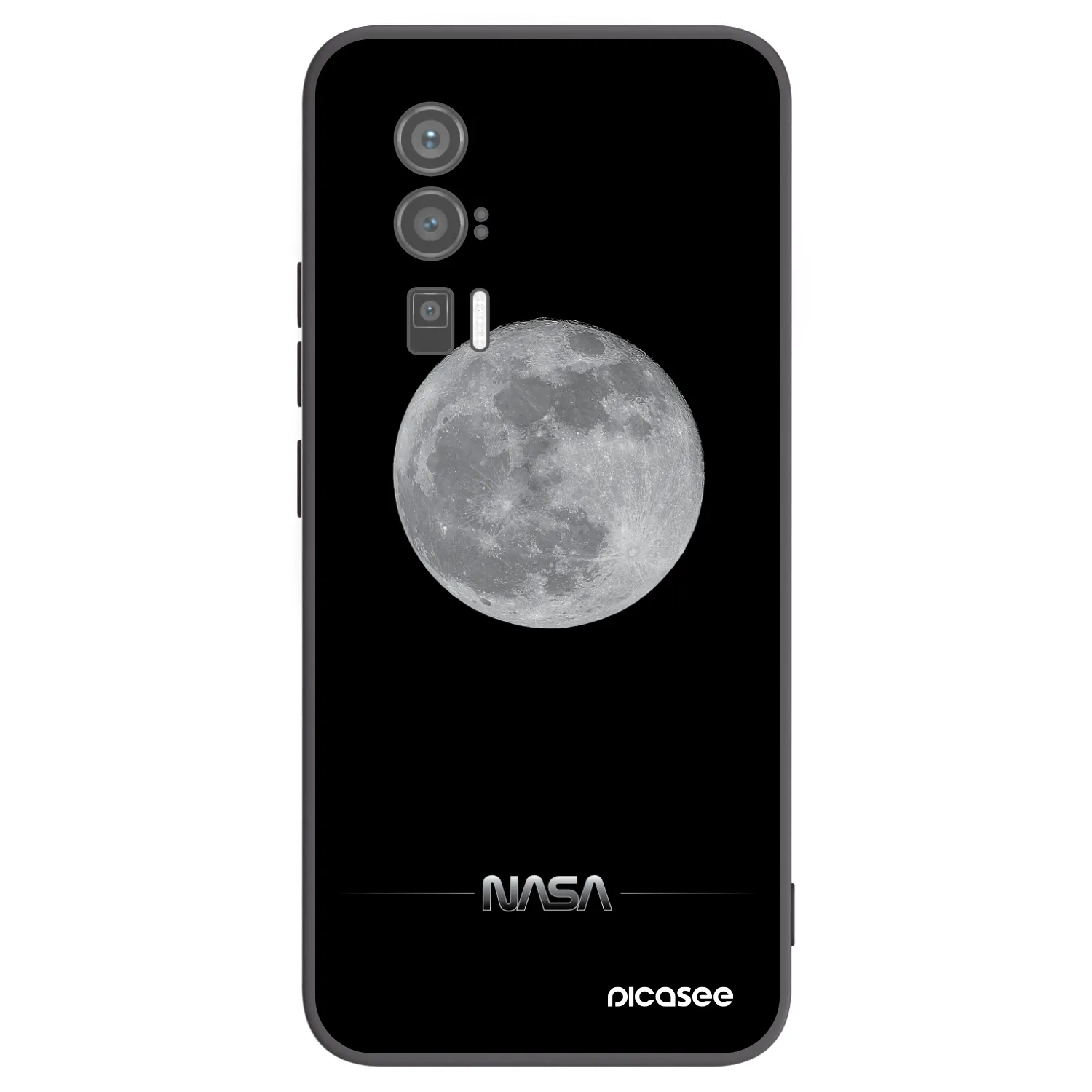 Picasee fekete szilikon tok az alábbi mobiltelefonokra Xiaomi Poco F5 Pro 5G - Moon Minimal