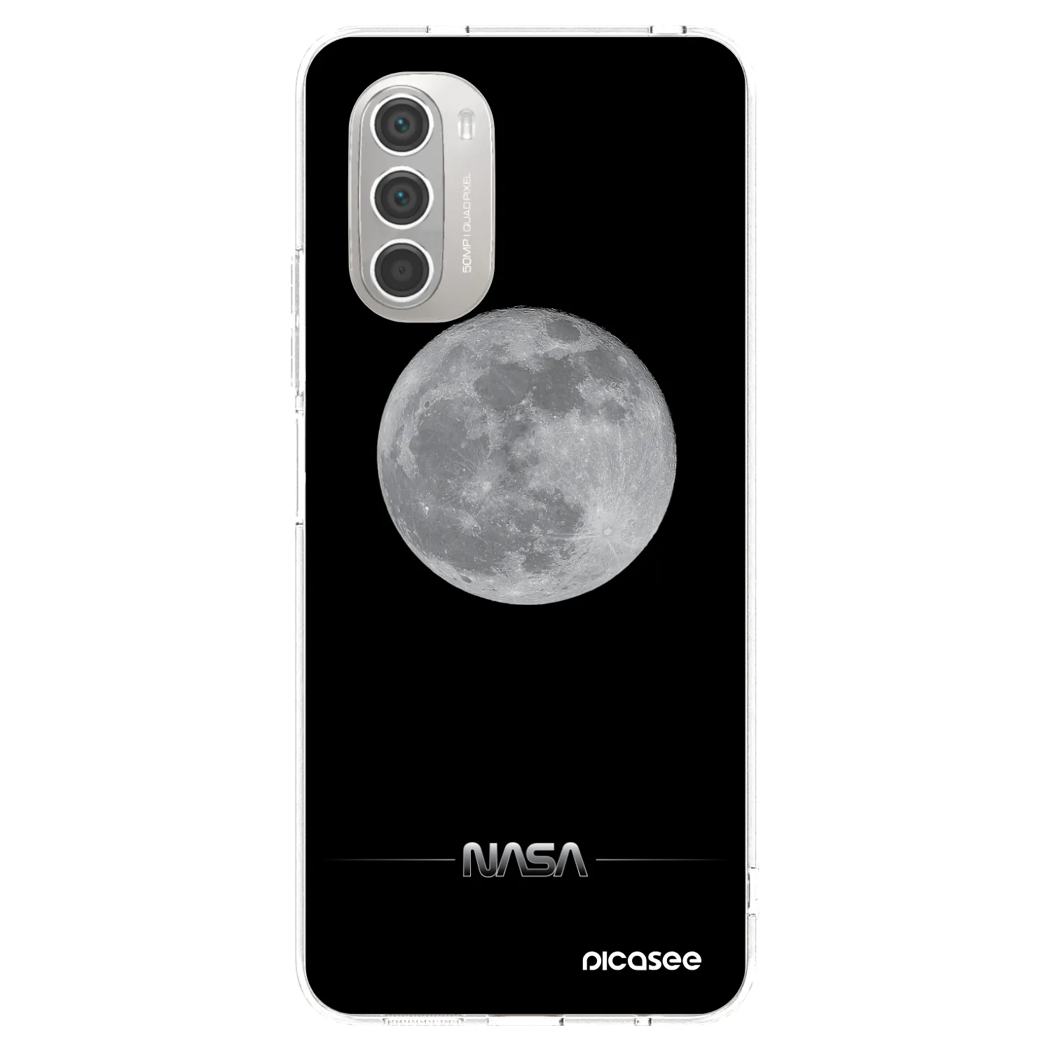 Picasee átlátszó szilikon tok az alábbi mobiltelefonokra Motorola Moto G51 - Moon Minimal