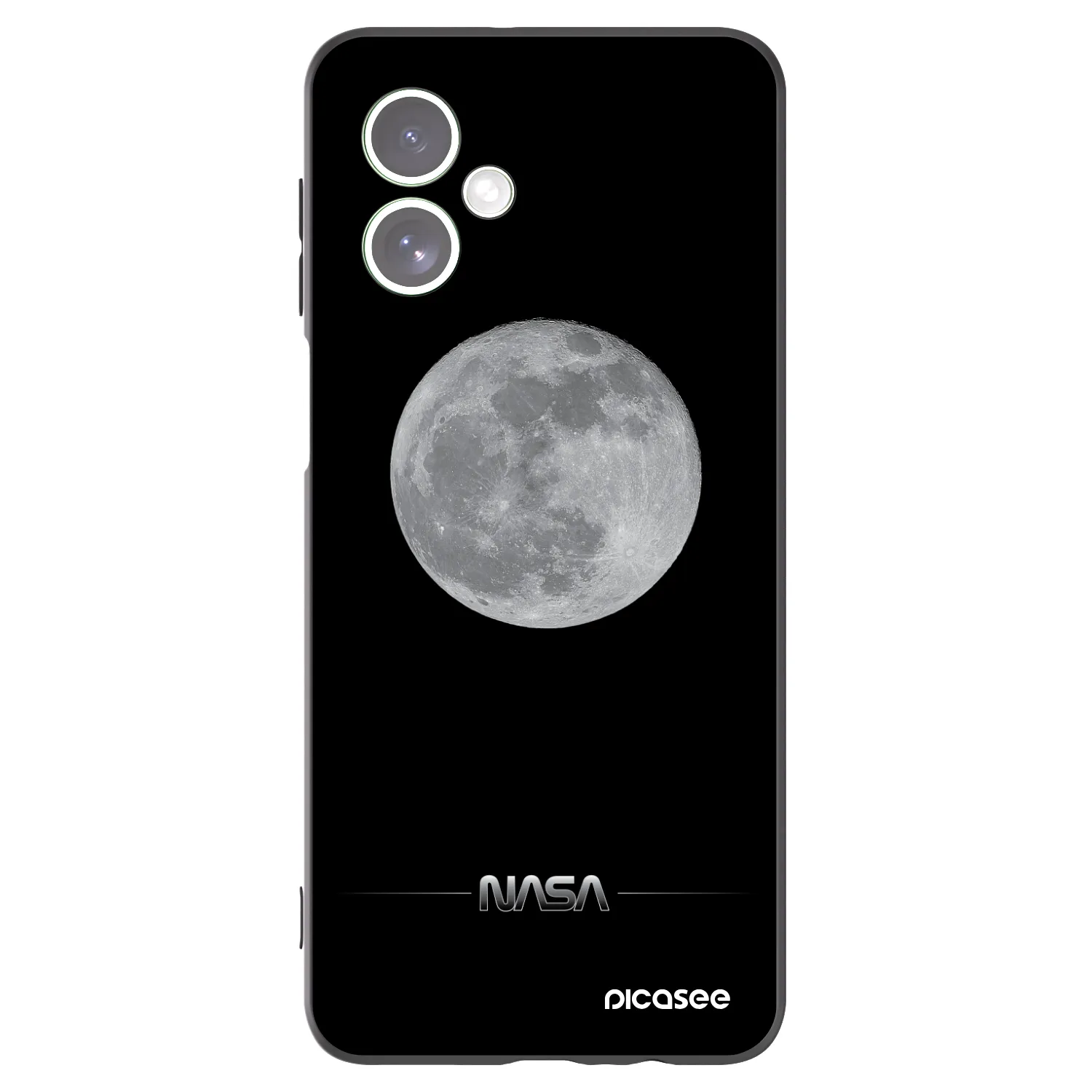 Picasee fekete szilikon tok az alábbi mobiltelefonokra Motorola Moto G54 5G - Moon Minimal