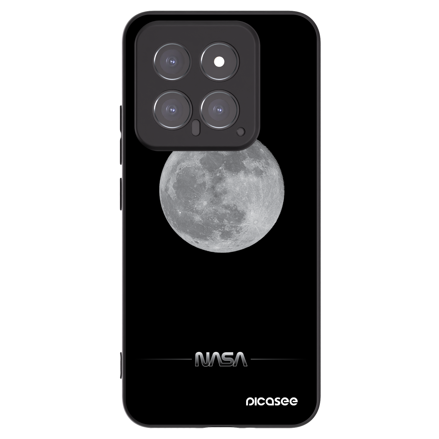 Picasee fekete szilikon tok az alábbi mobiltelefonokra Xiaomi 14 - Moon Minimal