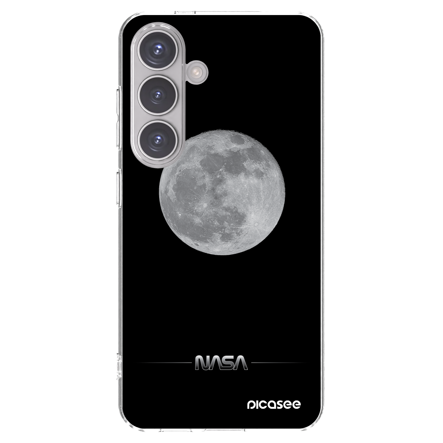 Picasee átlátszó szilikon tok az alábbi mobiltelefonokra Samsung Galaxy S24 S921B 5G - Moon Minimal