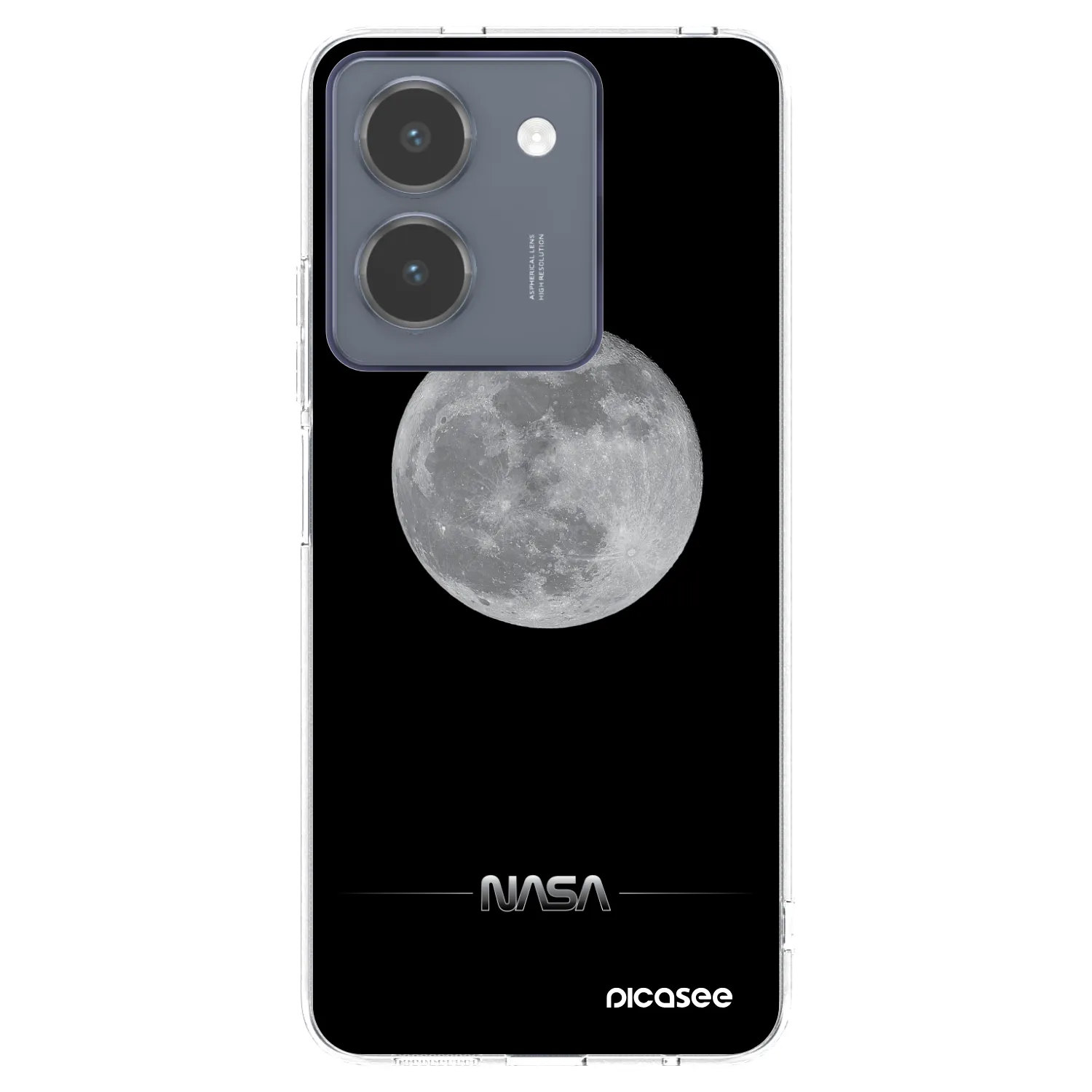 Picasee átlátszó szilikon tok az alábbi mobiltelefonokra Vivo Y36 4G - Moon Minimal