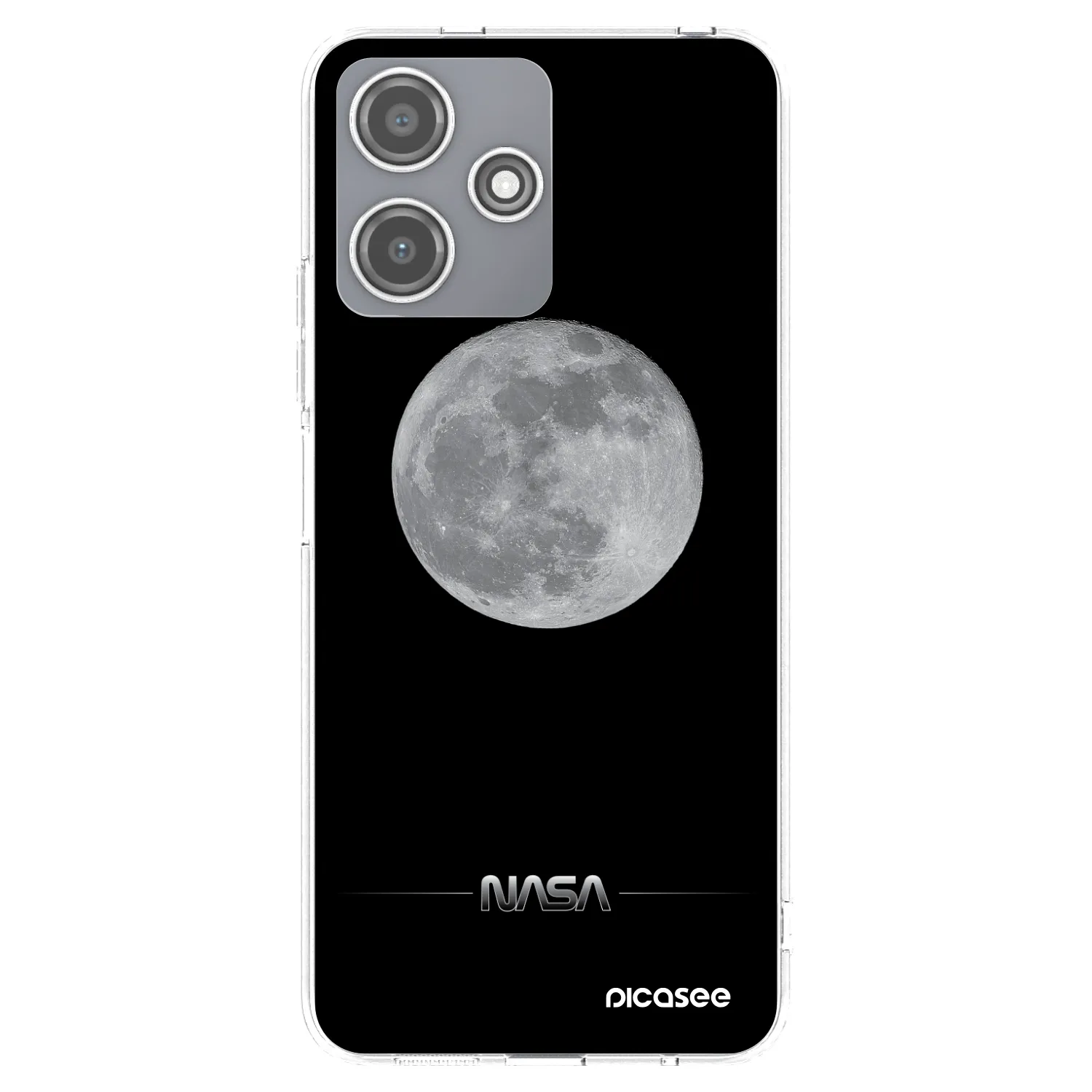 Picasee átlátszó szilikon tok az alábbi mobiltelefonokra Xiaomi Redmi 12 5G - Moon Minimal