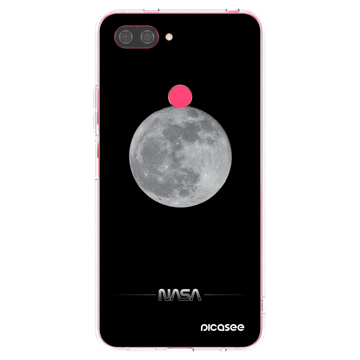 Picasee átlátszó szilikon tok az alábbi mobiltelefonokra Xiaomi Mi 8 Lite - Moon Minimal