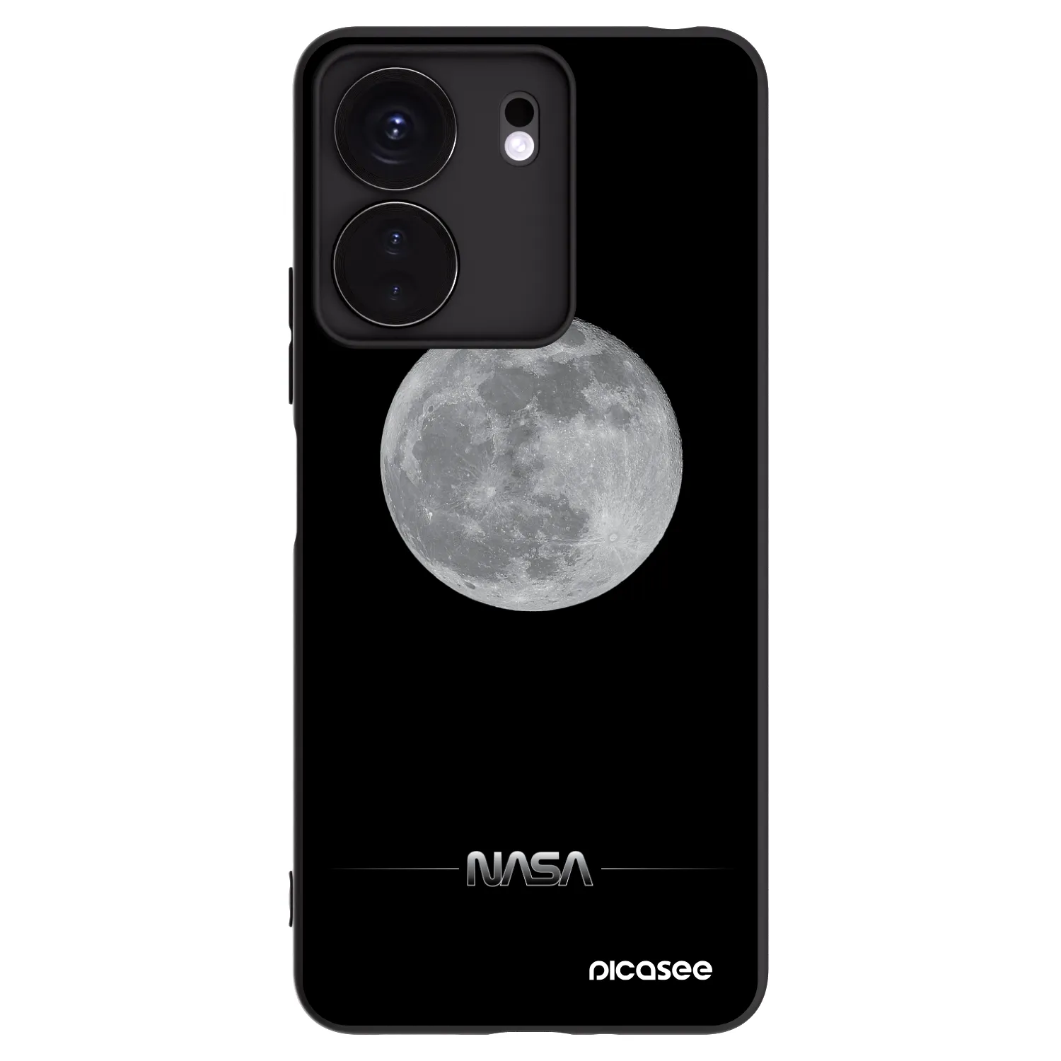 Picasee fekete szilikon tok az alábbi mobiltelefonokra Xiaomi Redmi 13C 4G - Moon Minimal