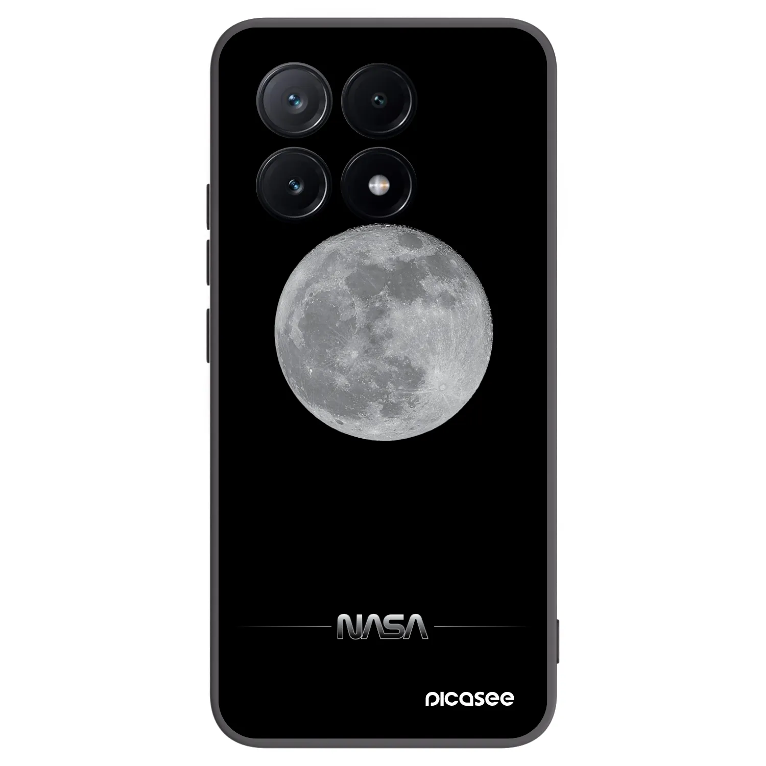 Picasee fekete szilikon tok az alábbi mobiltelefonokra Xiaomi Poco X6 Pro - Moon Minimal