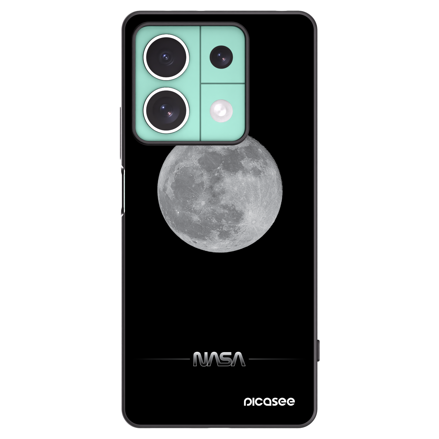Picasee fekete szilikon tok az alábbi mobiltelefonokra Xiaomi Redmi Note 13 5G - Moon Minimal
