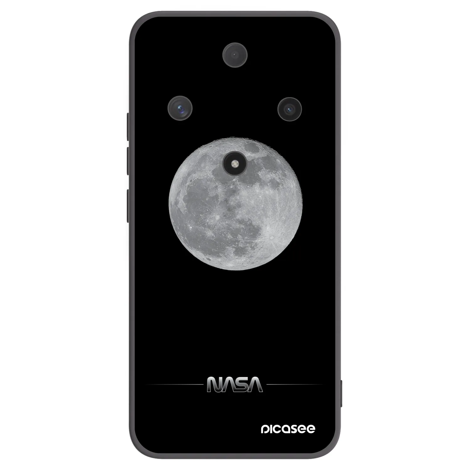 Picasee fekete szilikon tok az alábbi mobiltelefonokra Honor Magic6 Lite 5G - Moon Minimal