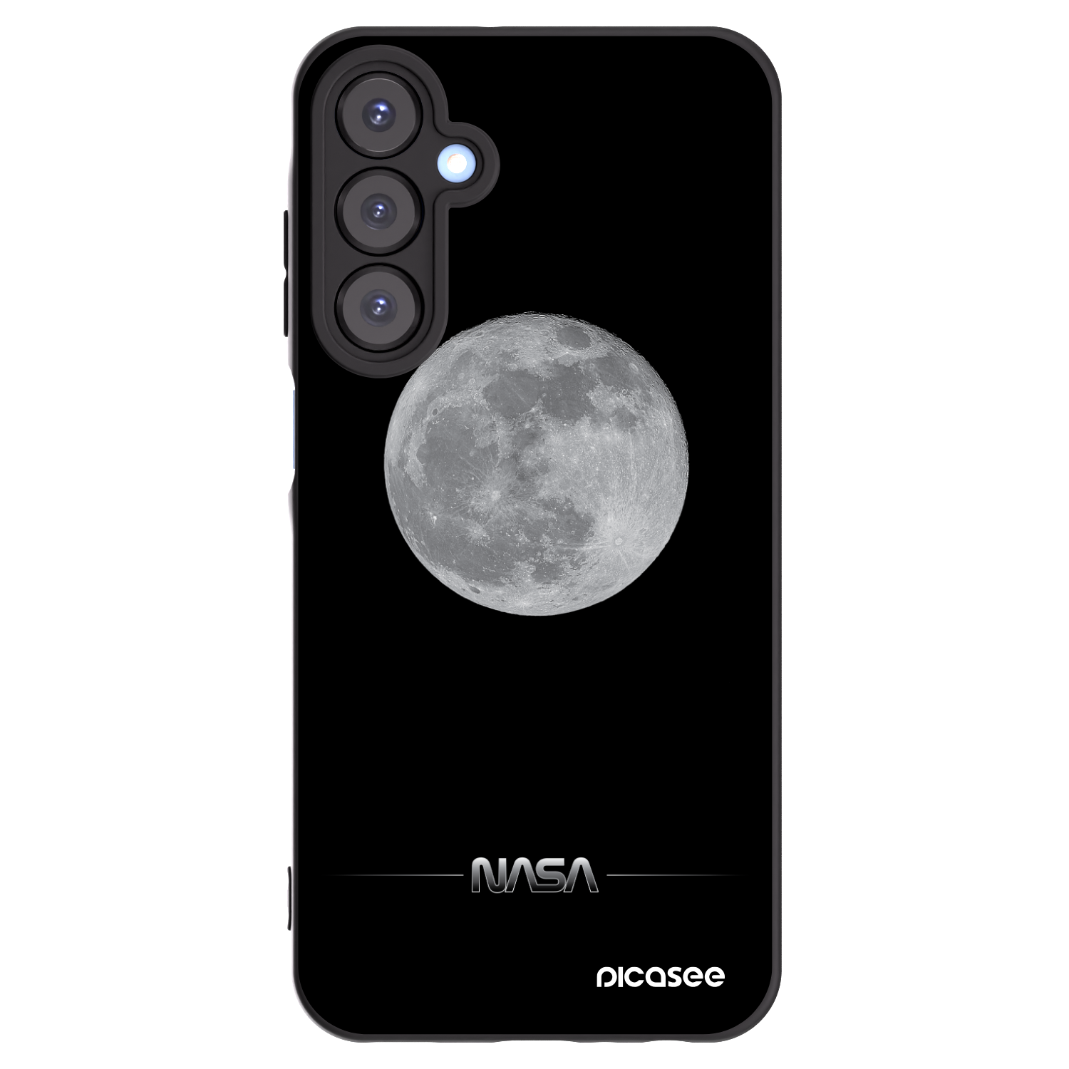 Picasee fekete szilikon tok az alábbi mobiltelefonokra Samsung Galaxy A25 A256B 5G - Moon Minimal