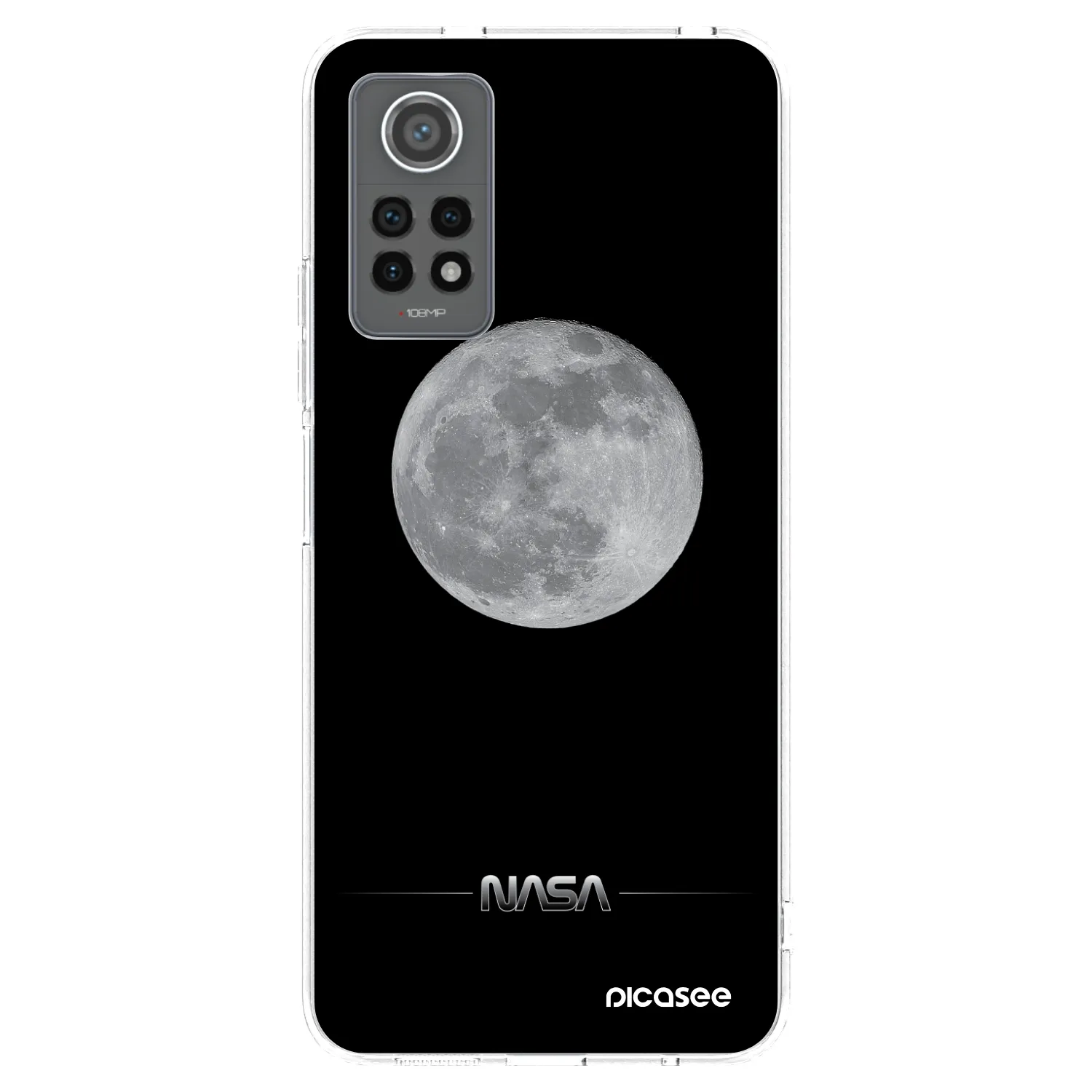 Picasee átlátszó szilikon tok az alábbi mobiltelefonokra Xiaomi Redmi Note 12 Pro 4G - Moon Minimal