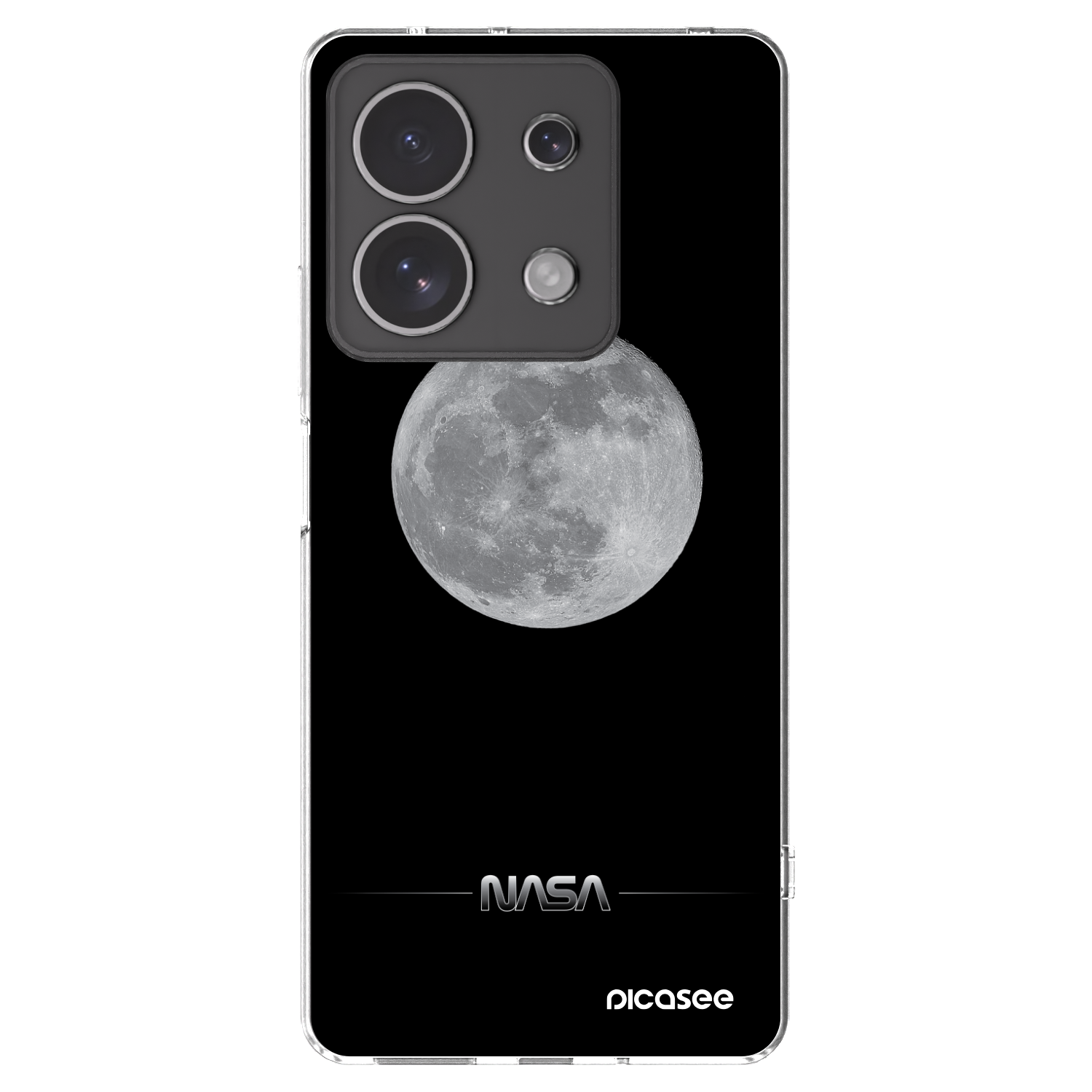 Picasee átlátszó szilikon tok az alábbi mobiltelefonokra Xiaomi Redmi Note 13 4G - Moon Minimal