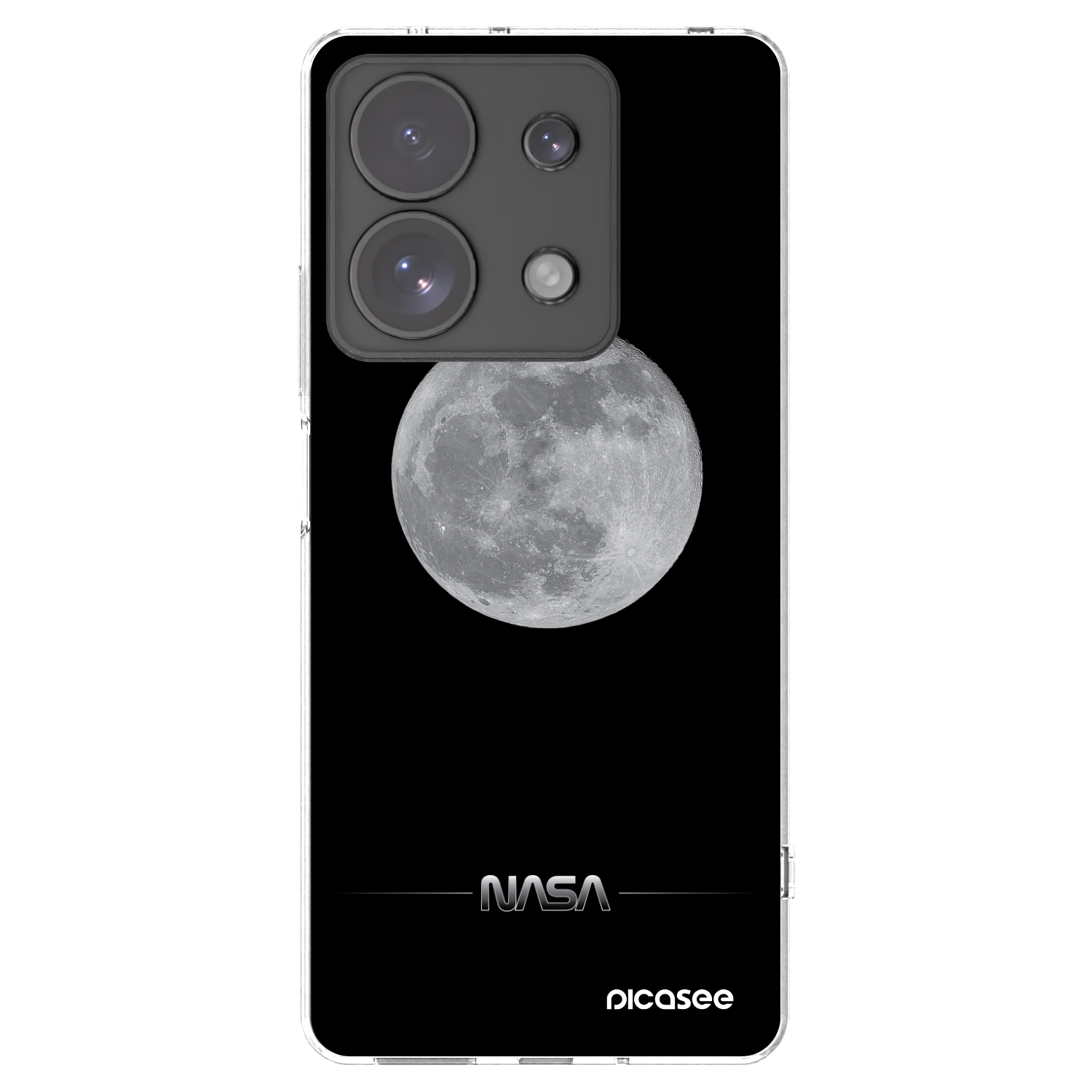 Picasee átlátszó szilikon tok az alábbi mobiltelefonokra Xiaomi Redmi Note 13 Pro 4G - Moon Minimal