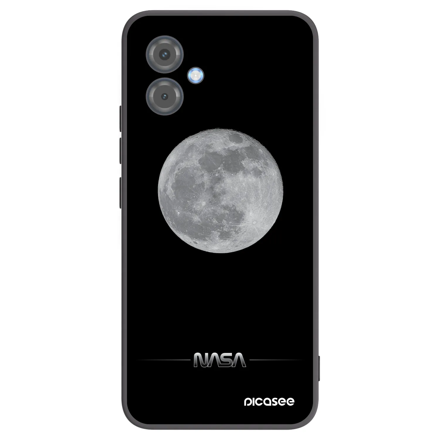 Picasee fekete szilikon tok az alábbi mobiltelefonokra Motorola Moto G14 - Moon Minimal