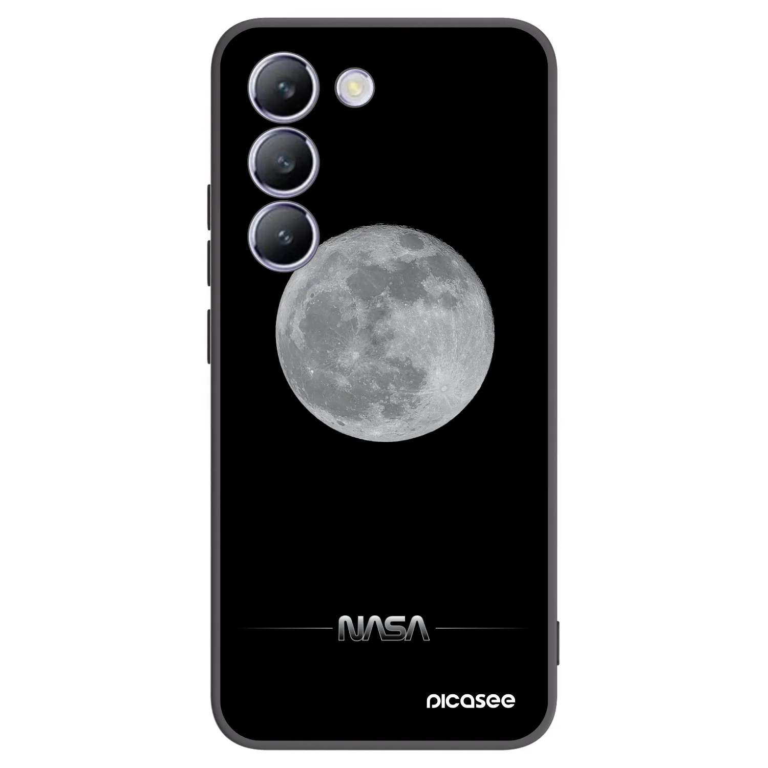 Picasee fekete szilikon tok az alábbi mobiltelefonokra Vivo V40 SE 5G - Moon Minimal