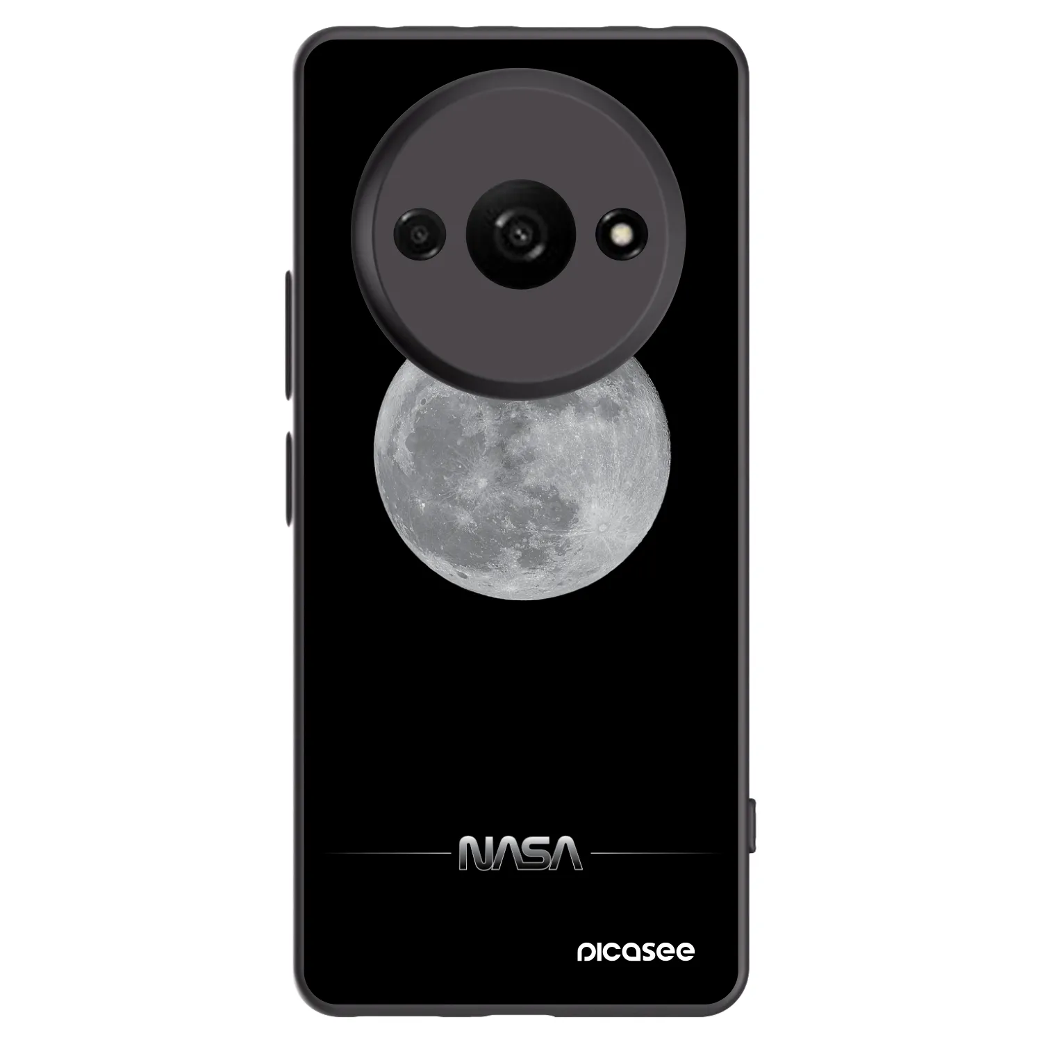 Picasee fekete szilikon tok az alábbi mobiltelefonokra Xiaomi Redmi A3 - Moon Minimal