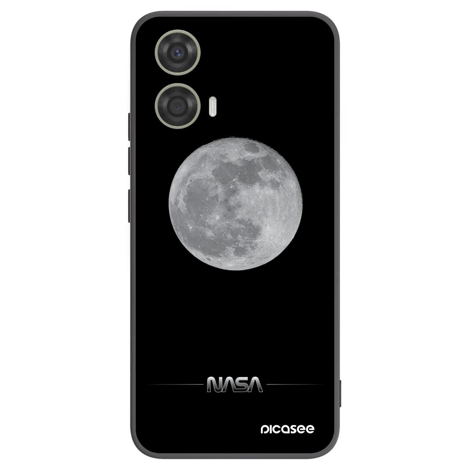 Picasee fekete szilikon tok az alábbi mobiltelefonokra Motorola Moto G24 - Moon Minimal