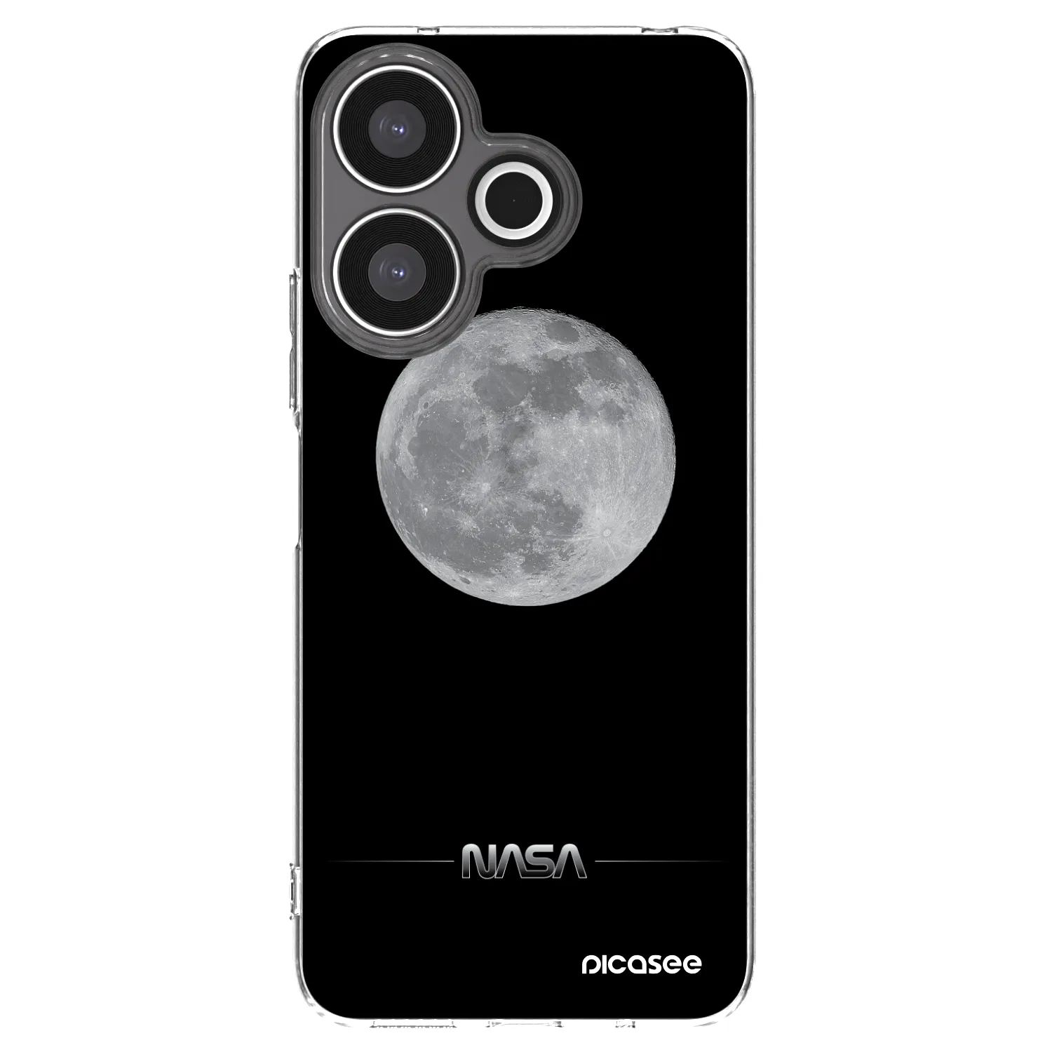 Picasee átlátszó szilikon tok az alábbi mobiltelefonokra Xiaomi Redmi 13 4G - Moon Minimal