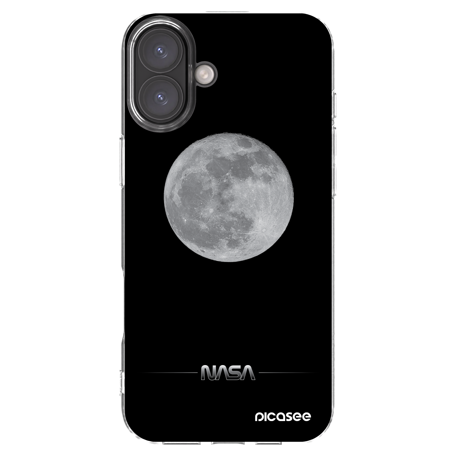 Picasee átlátszó szilikon tok az alábbi mobiltelefonokra Apple iPhone 16 Plus - Moon Minimal