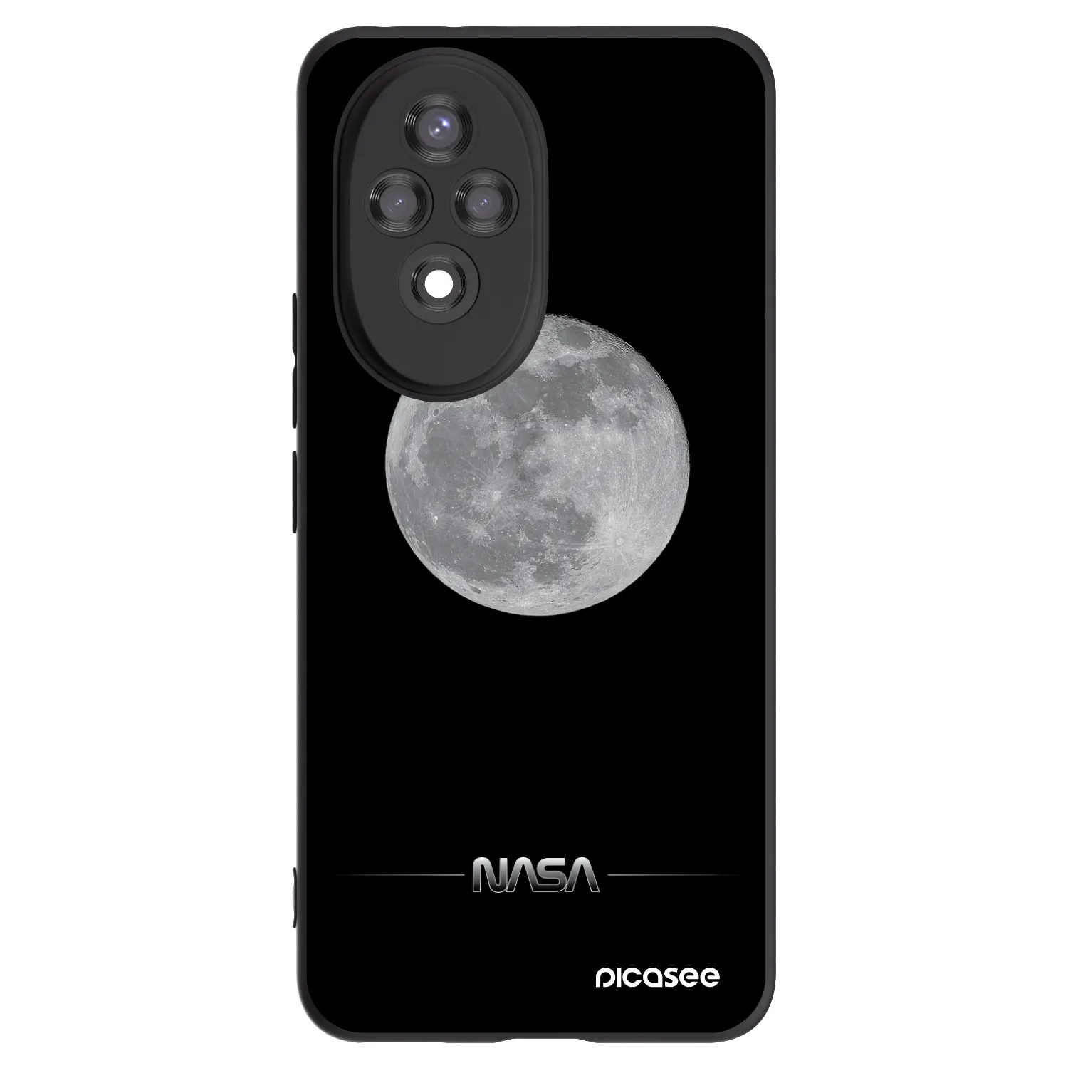 Picasee fekete szilikon tok az alábbi mobiltelefonokra Honor 200 Pro 5G - Moon Minimal