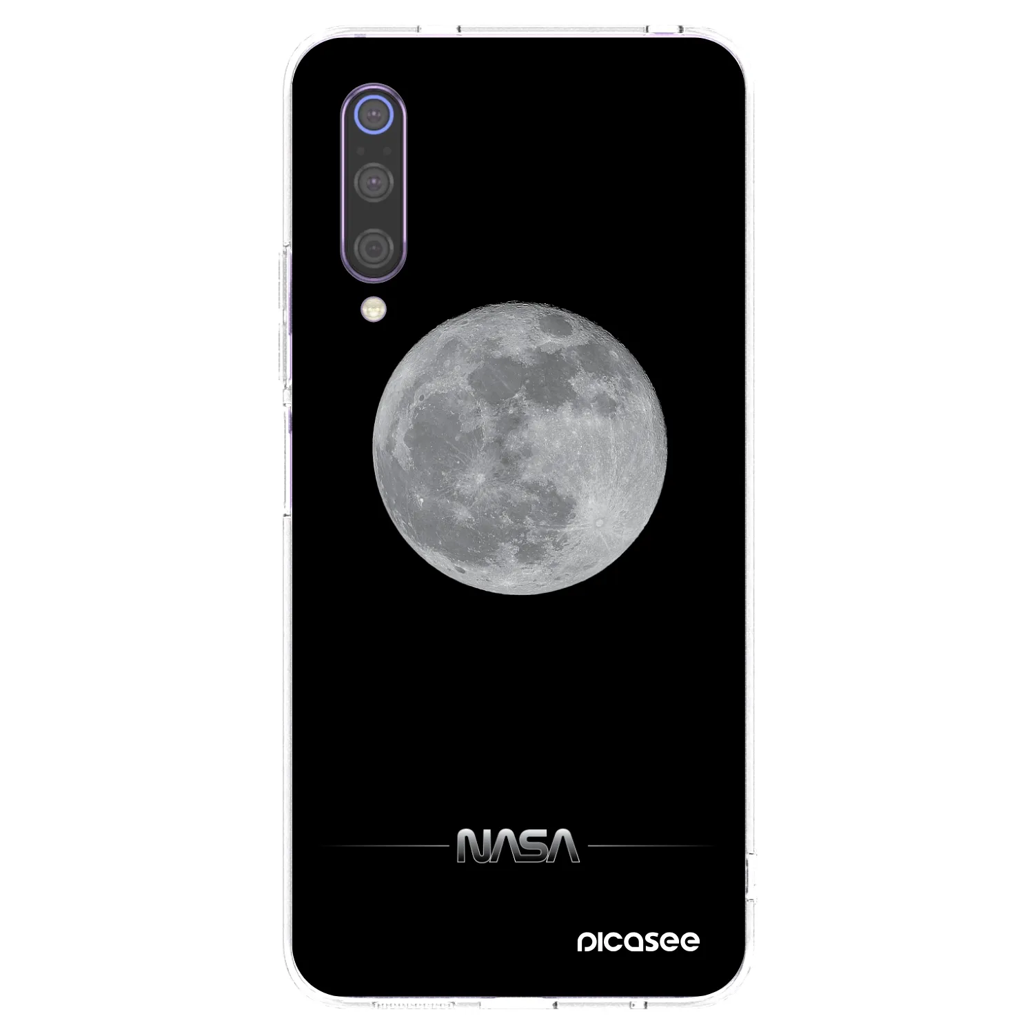 Picasee átlátszó szilikon tok az alábbi mobiltelefonokra Xiaomi Mi 9 - Moon Minimal