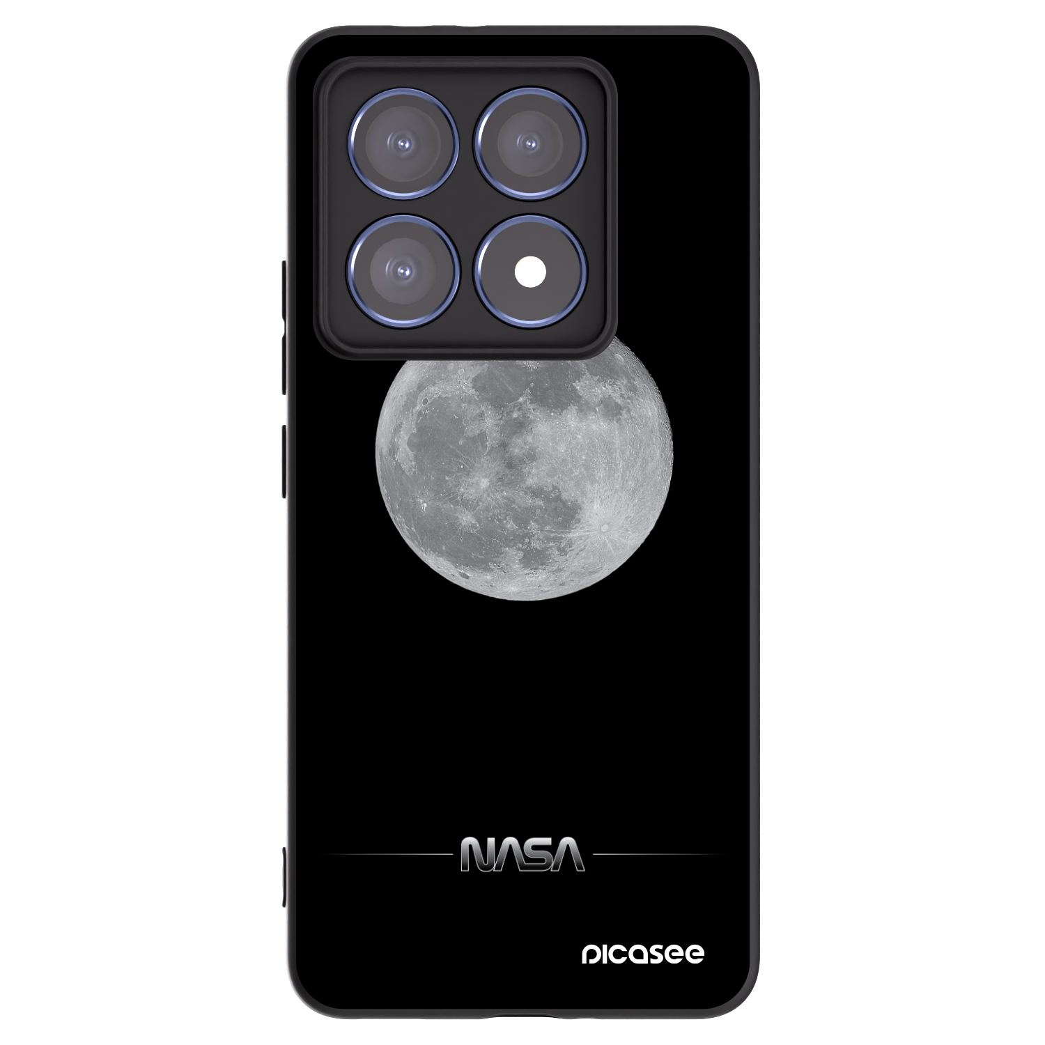 Picasee fekete szilikon tok az alábbi mobiltelefonokra Xiaomi 14T Pro - Moon Minimal