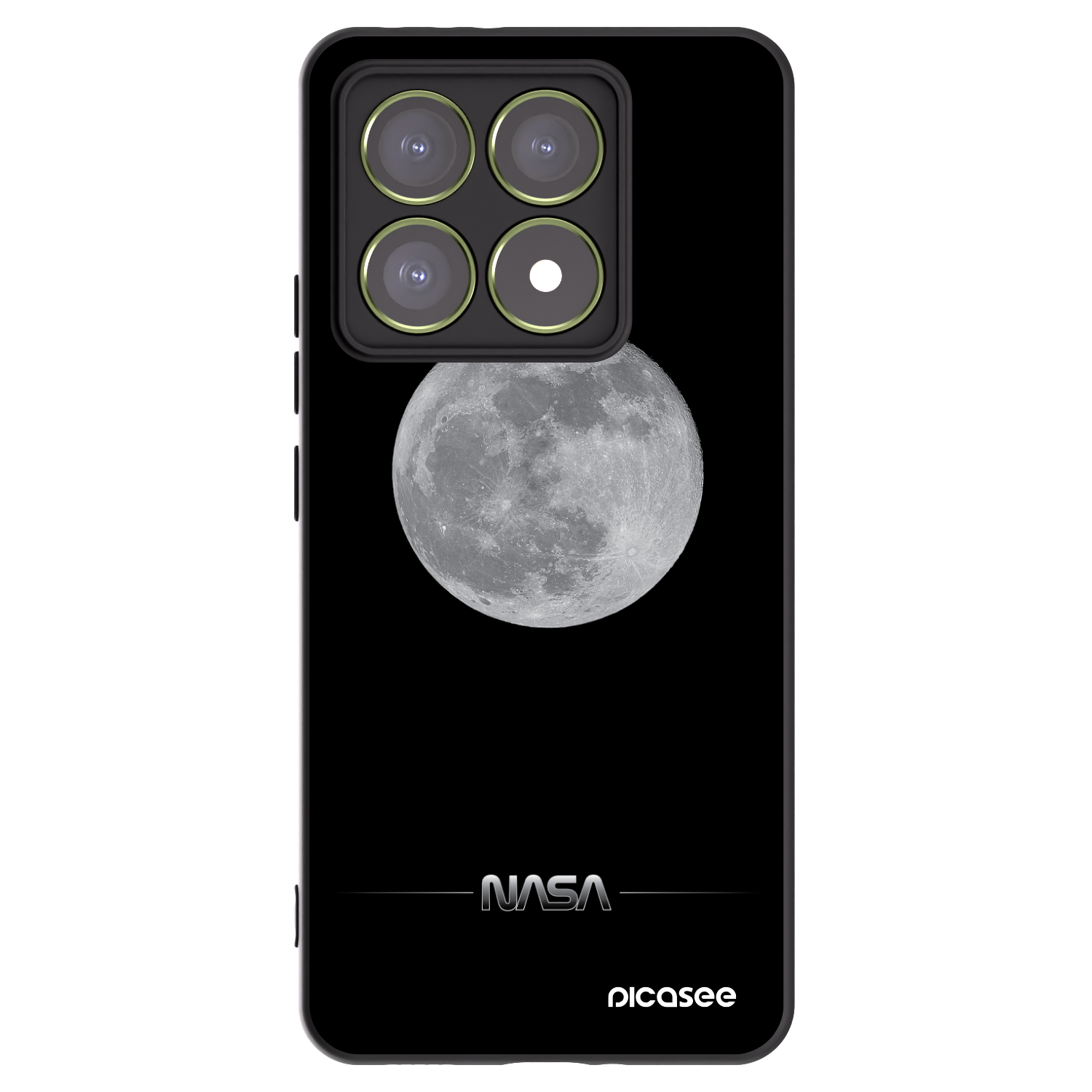 Picasee fekete szilikon tok az alábbi mobiltelefonokra Xiaomi 14T - Moon Minimal